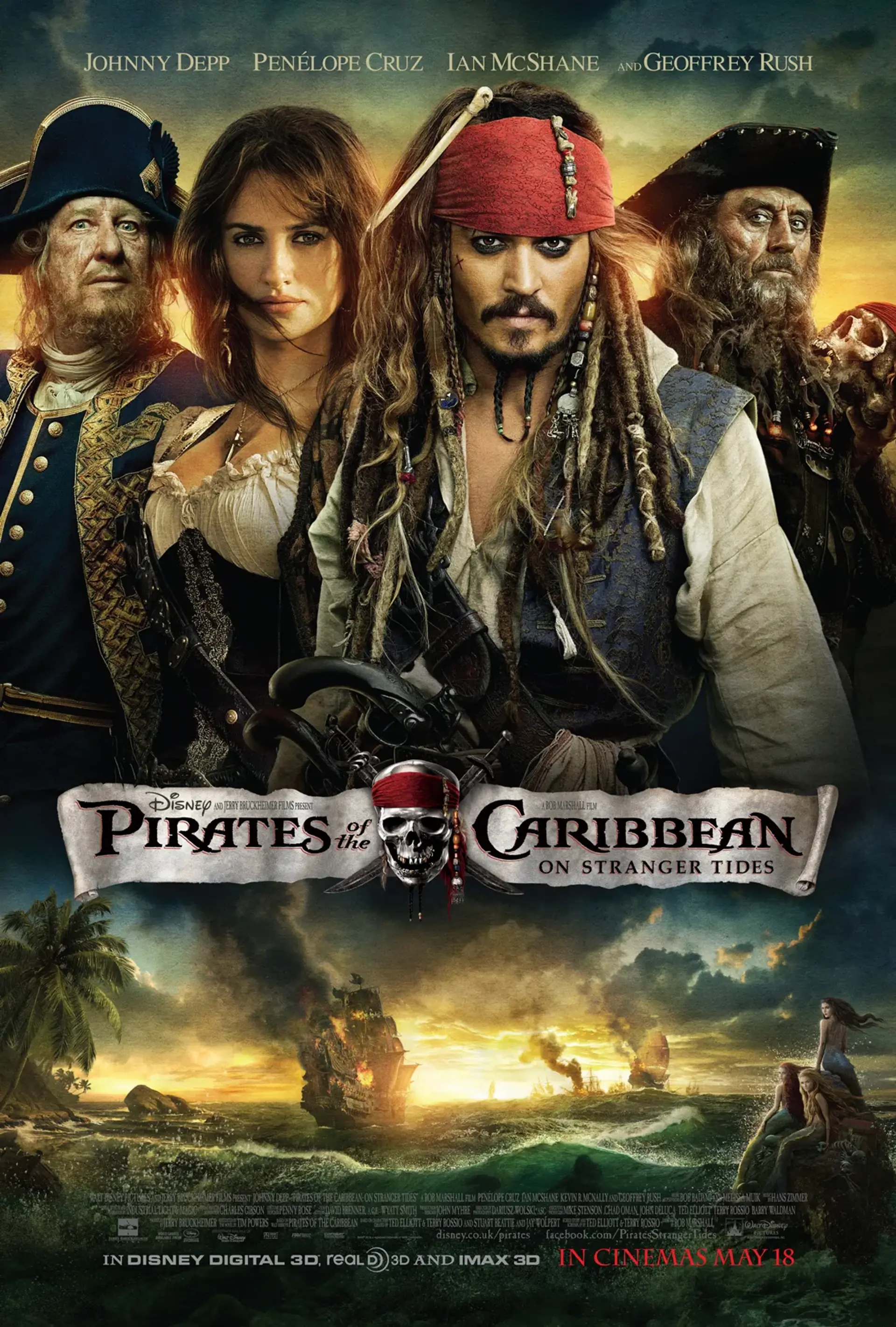 دانلود فیلم دزدان دریایی کارائیب: سوار بر امواج ناشناخته (Pirates of the Caribbean: On Stranger Tides 2011)