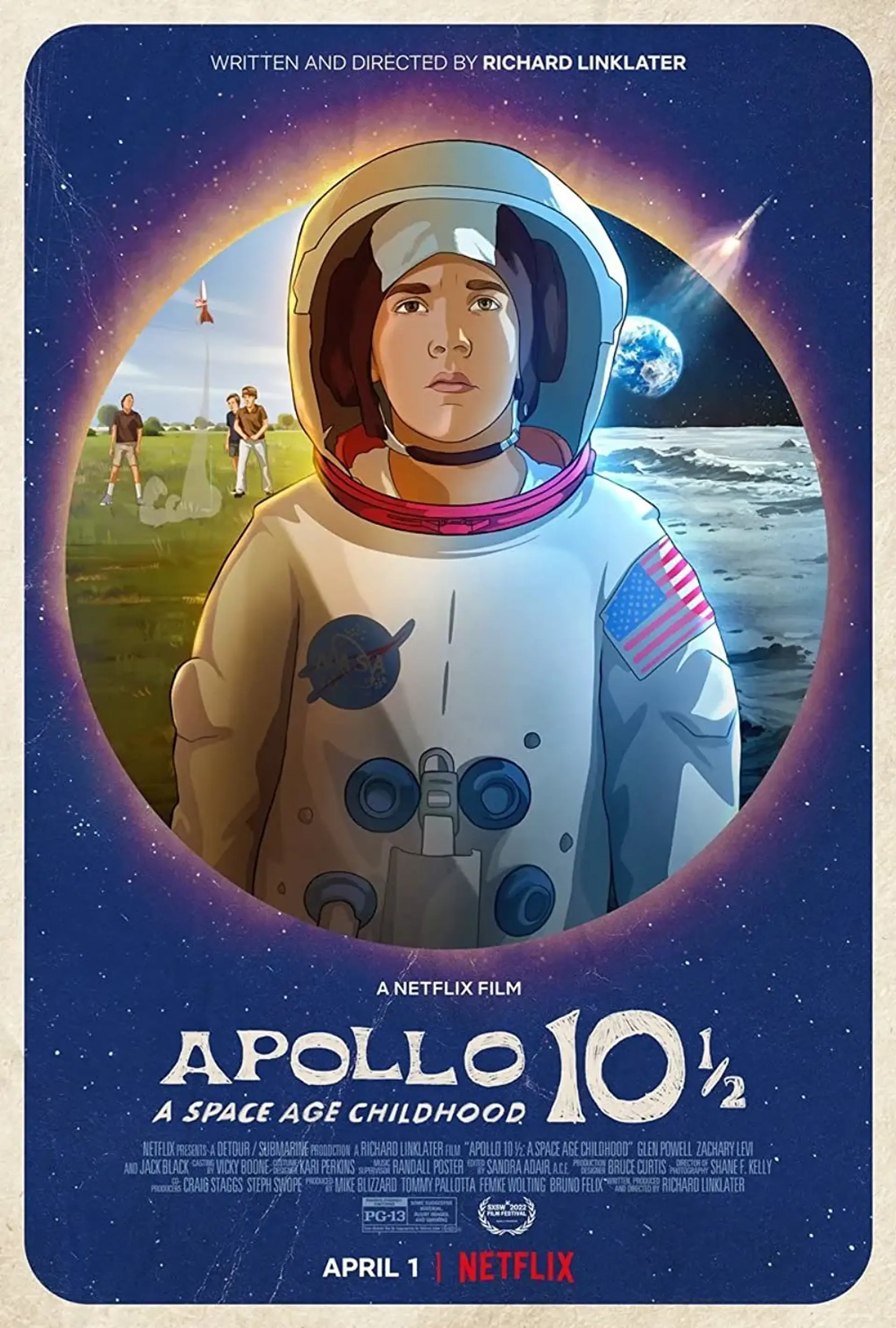 دانلود انیمیشن آپولو 10½: دوران کودکی فضایی (Apollo 10 1⁄2: A Space Age Childhood 2022)