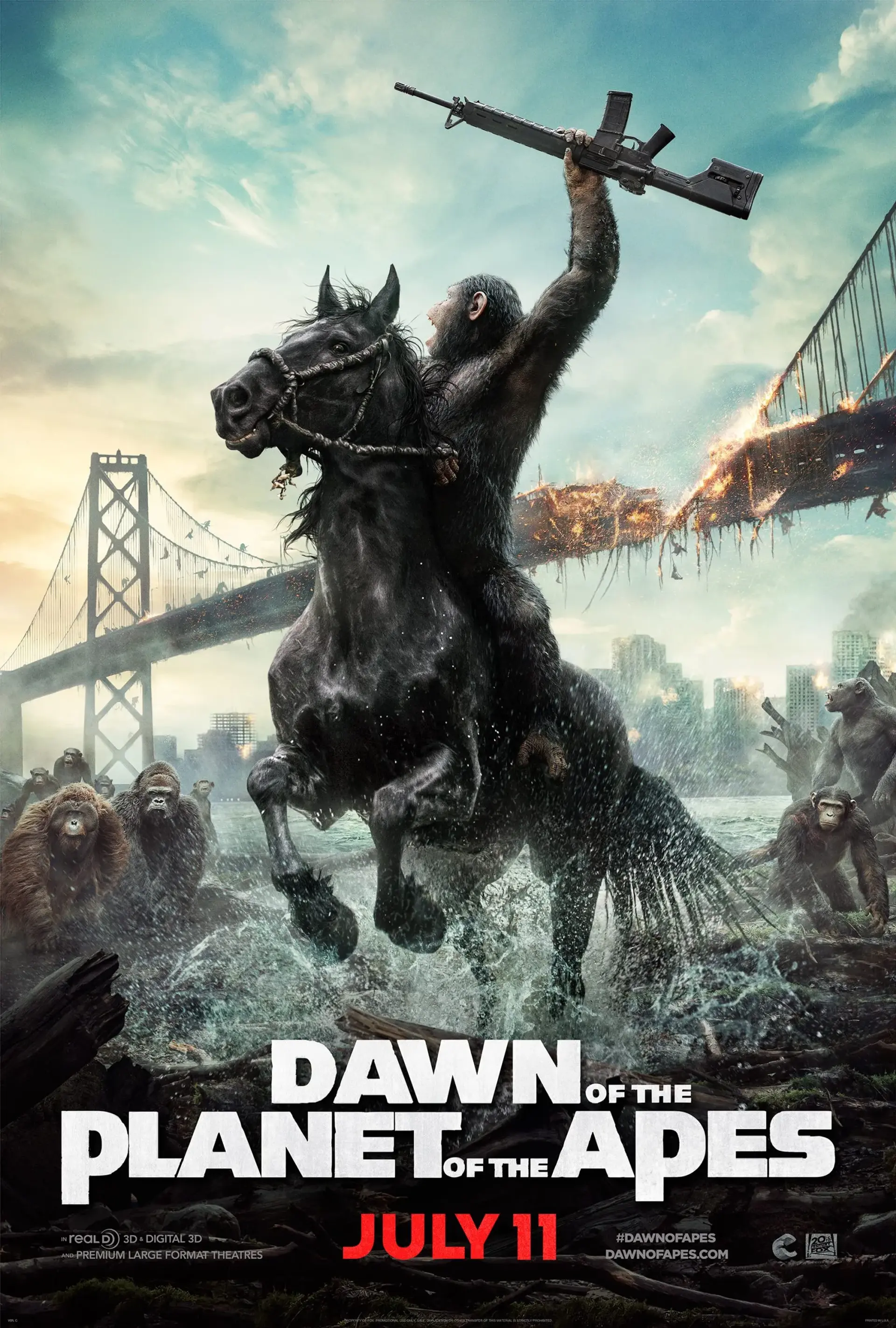 دانلود فیلم طلوع سیاره میمون ها (Dawn of the Planet of the Apes 2014)