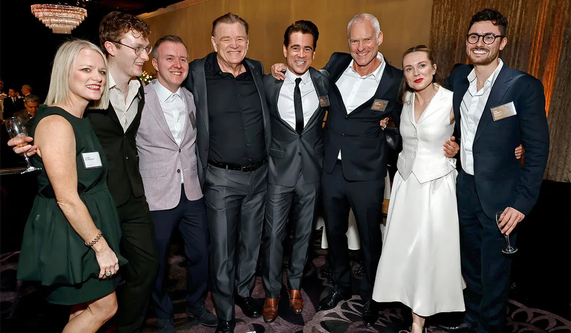 Kerry Condon, Colin Farrell, Brendan Gleeson, Martin McDonagh, Tom Berkeley, and Ross White at an event for An Irish Goodbye (2022)