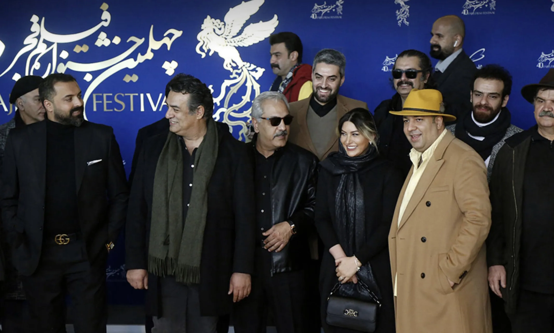 Kianoosh Gerami, Mehran Modiri, Mani Heidari, Hamid Reza Azarang, Fariba Naderi, and Sam Nouri in Killing a Traitor (2022)