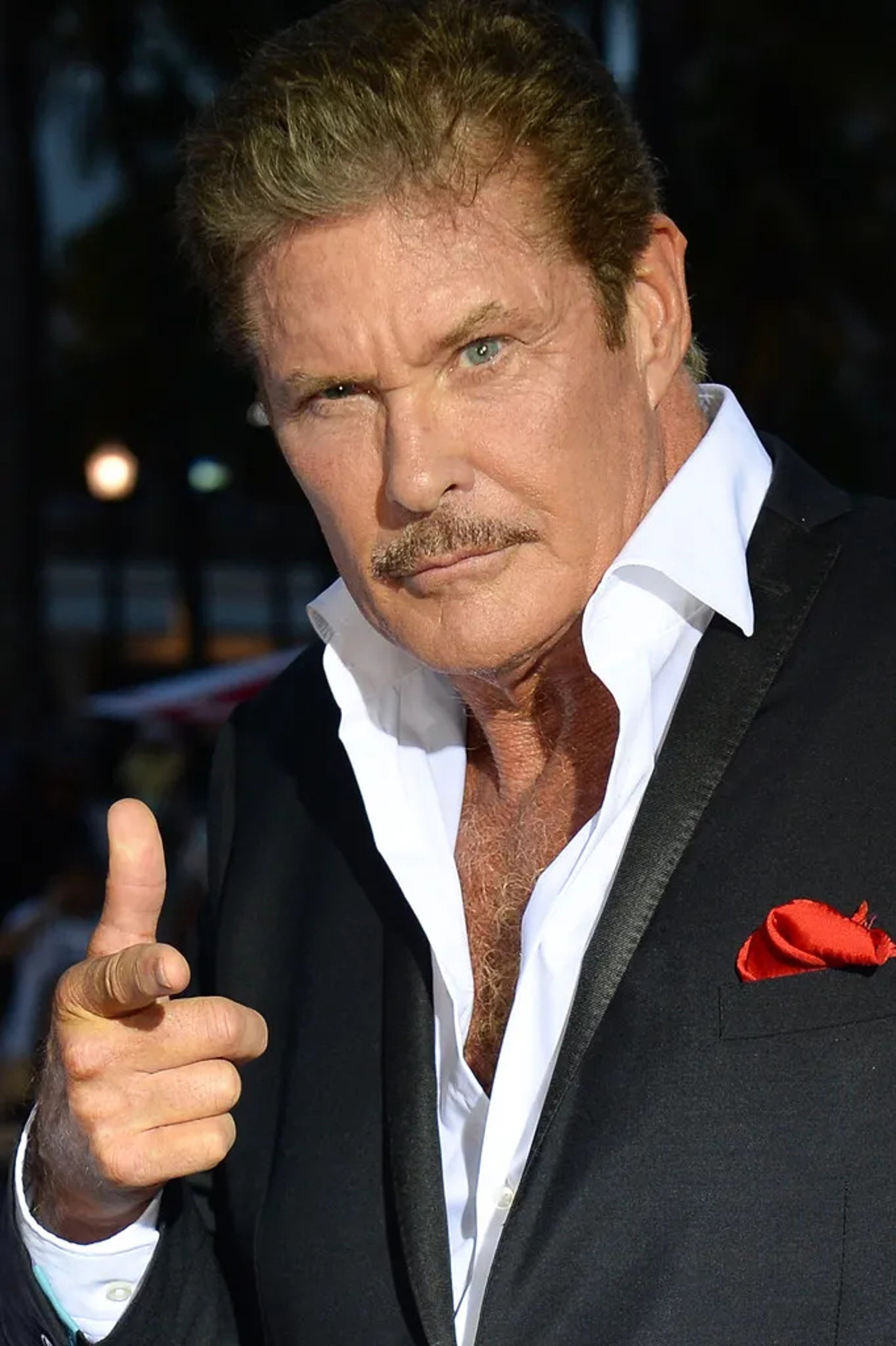 David Hasselhoff at an event for Baywatch (2017)