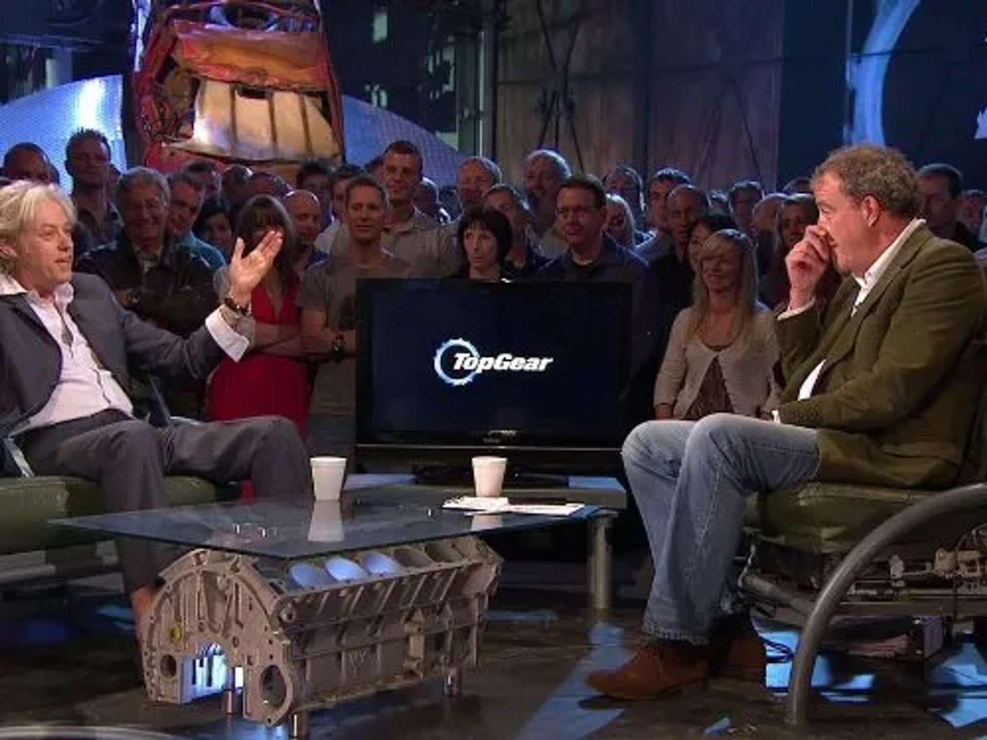 Bob Geldof and Jeremy Clarkson in Top Gear (2002)