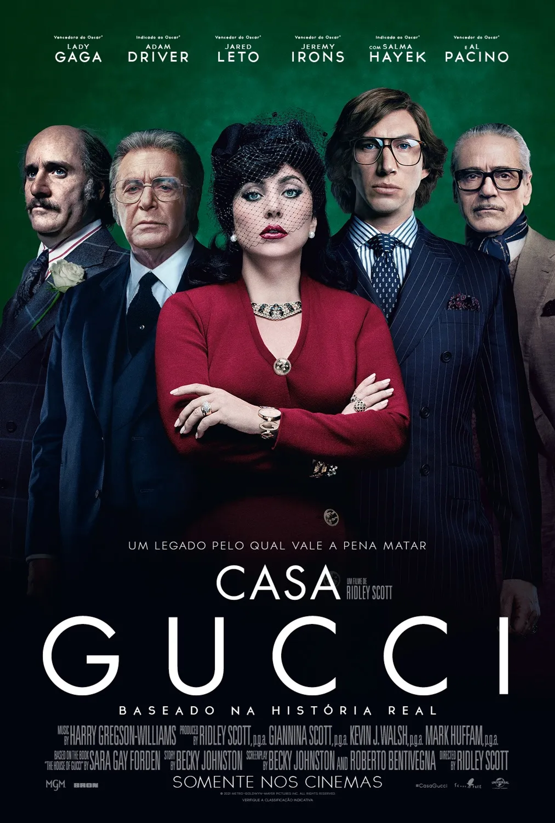 Al Pacino, Jeremy Irons, Jared Leto, Lady Gaga, and Adam Driver in House of Gucci (2021)