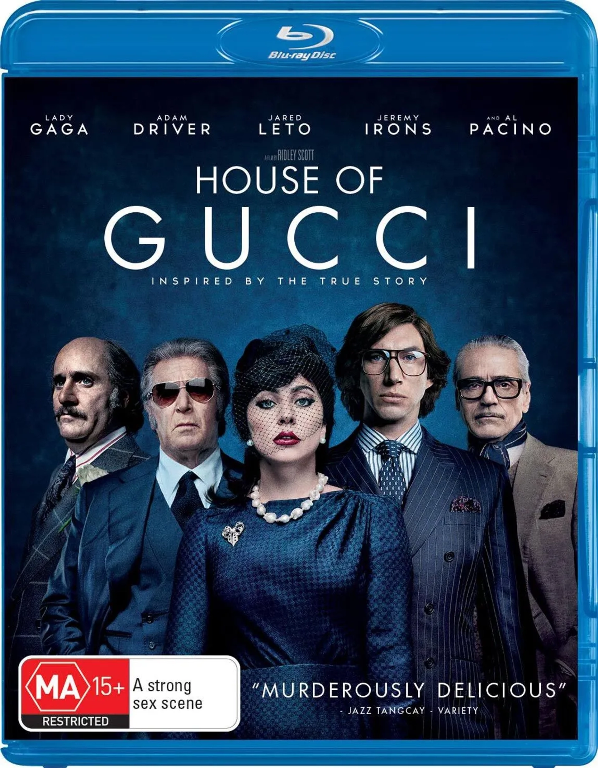 Al Pacino, Jeremy Irons, Jared Leto, Lady Gaga, and Adam Driver in House of Gucci (2021)