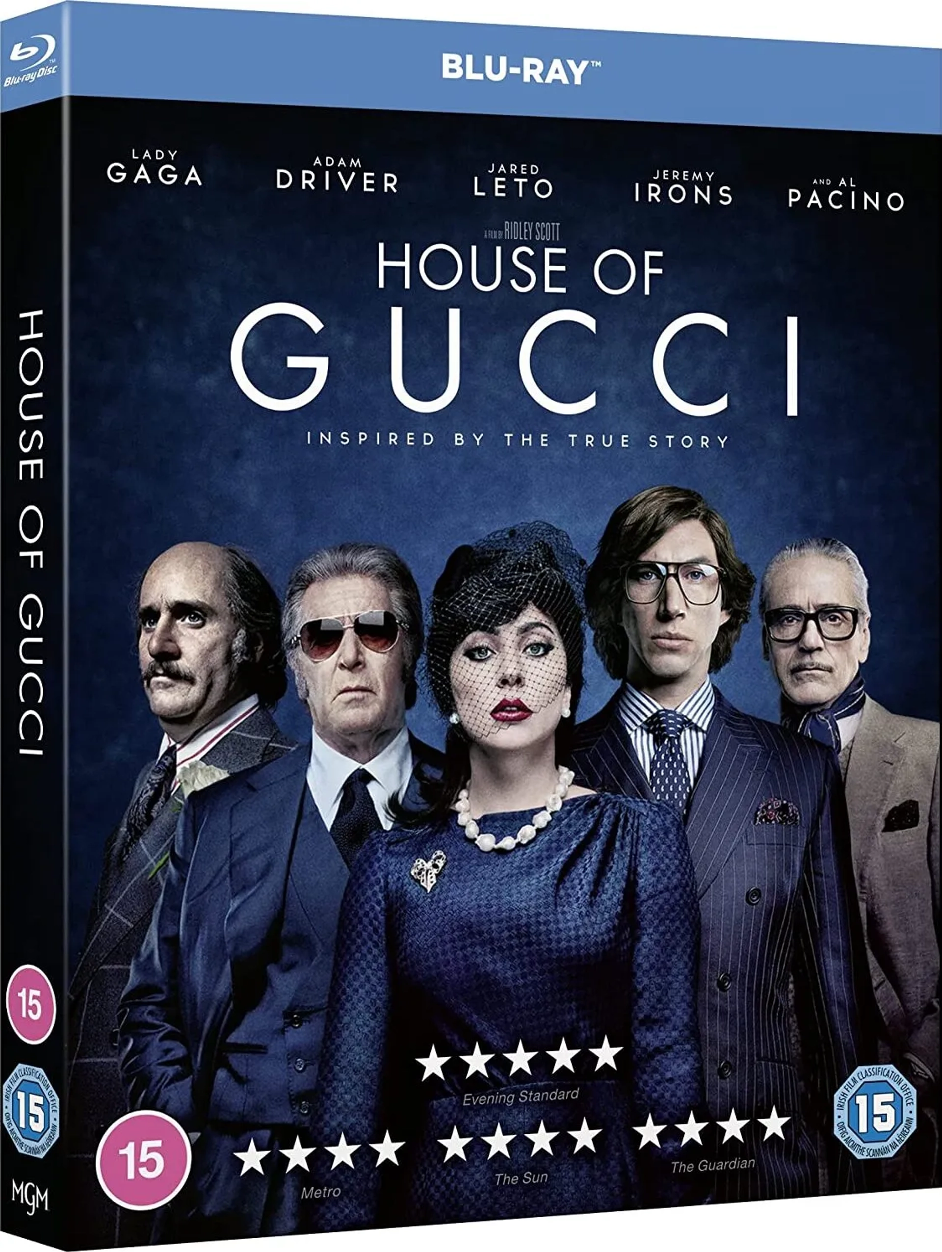 Al Pacino, Jeremy Irons, Jared Leto, Lady Gaga, and Adam Driver in House of Gucci (2021)