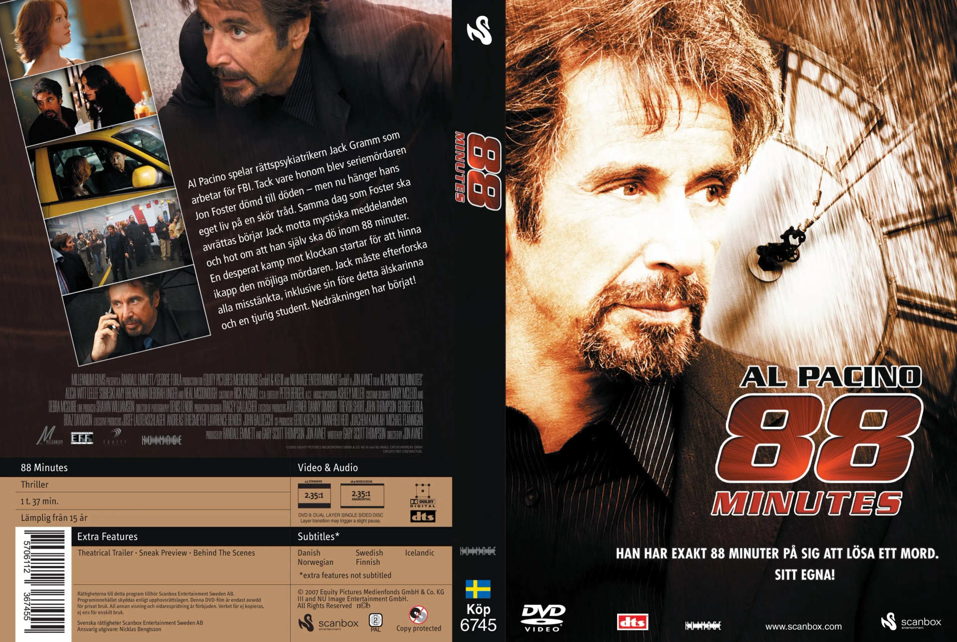 Al Pacino and Alicia Witt in 88 Minutes (2007)