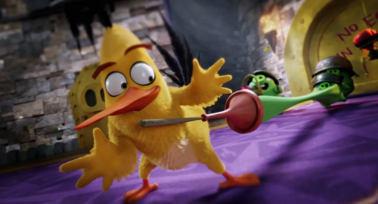 Ike Barinholtz, Josh Gad, Matthew J. McCarthy, and Tituss Burgess in The Angry Birds Movie (2016)