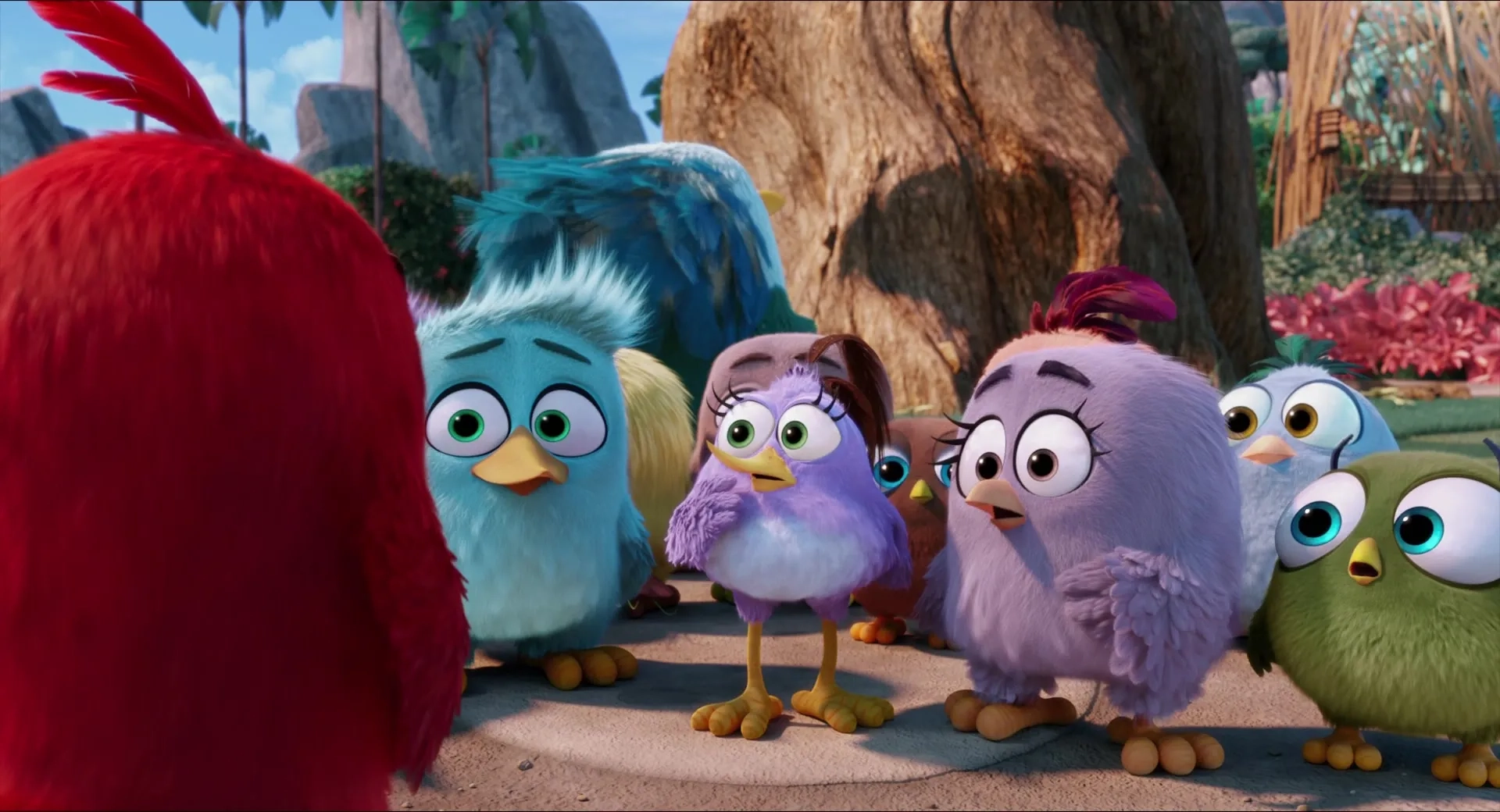 Mckenna Grace, Aidan McGraw, and Bella Laudiero in The Angry Birds Movie (2016)