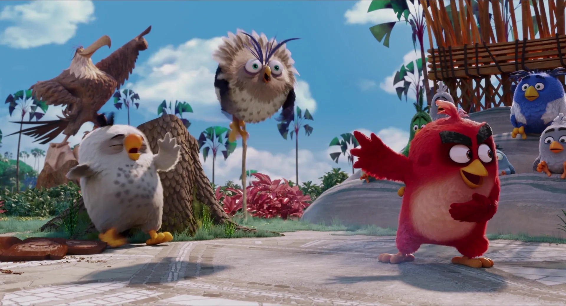 Tony Hale, Jason Sudeikis, and Keegan-Michael Key in The Angry Birds Movie (2016)