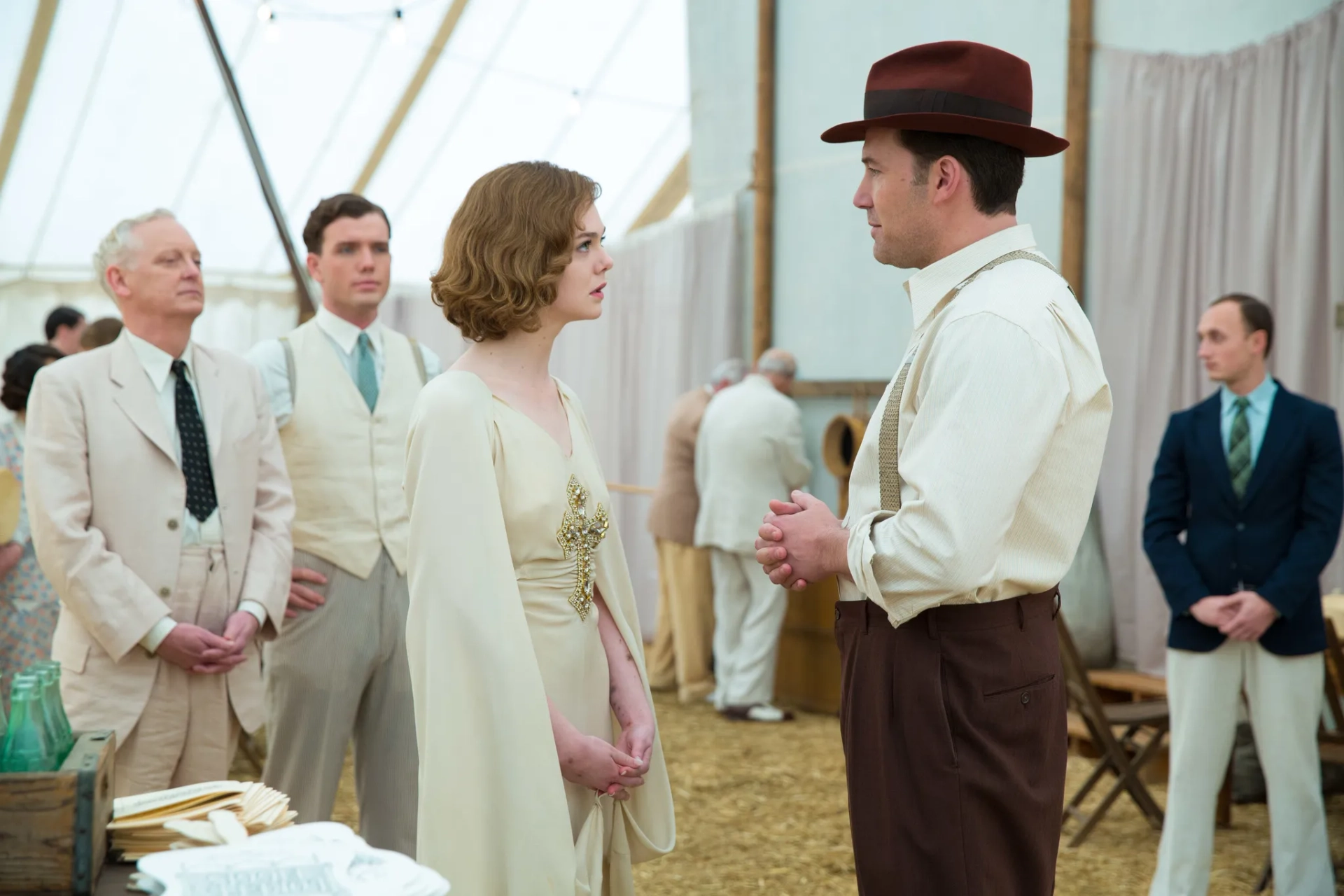 Ben Affleck and Elle Fanning in Live by Night (2016)