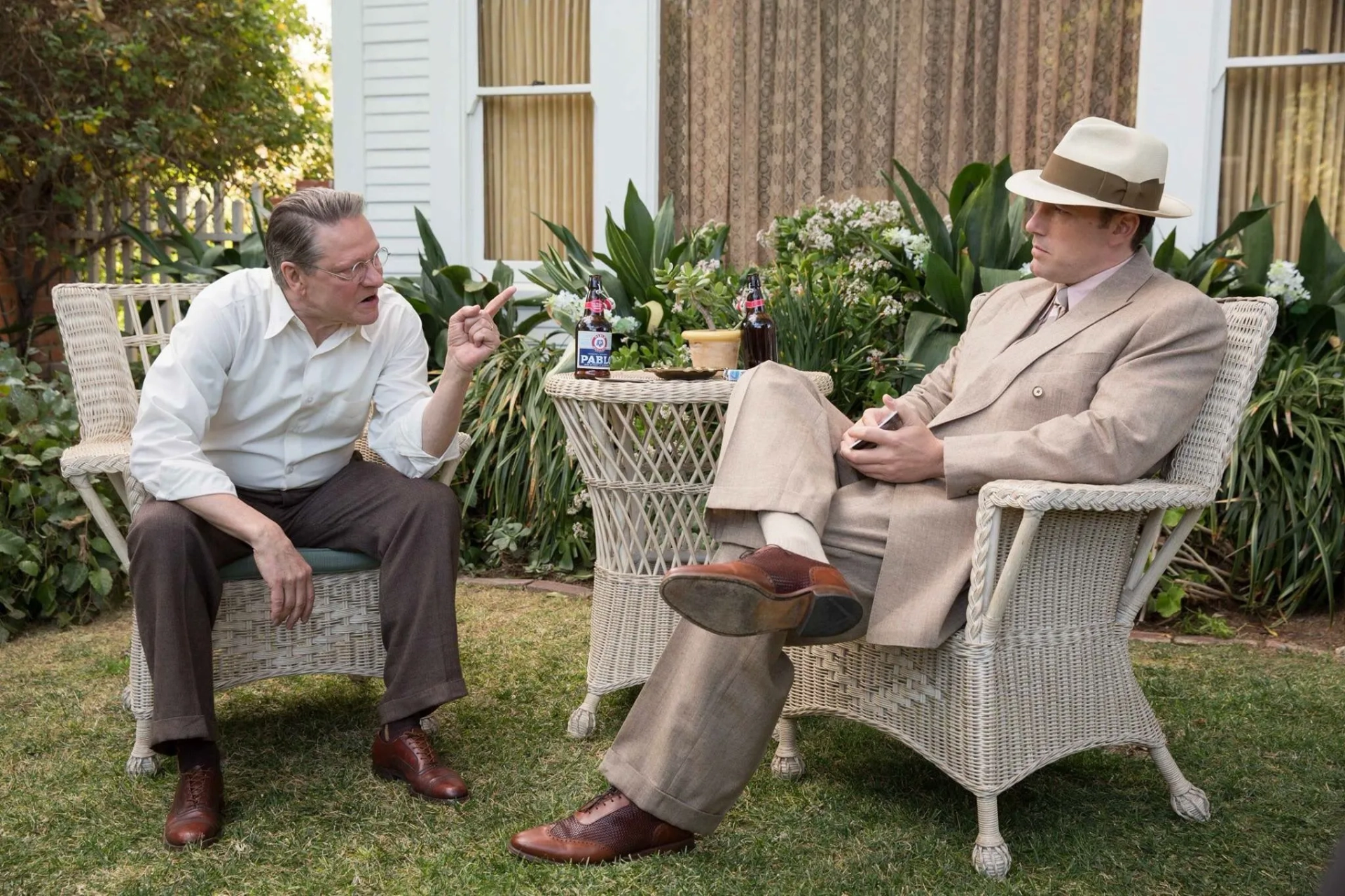 Ben Affleck and Chris Cooper in Live by Night (2016)