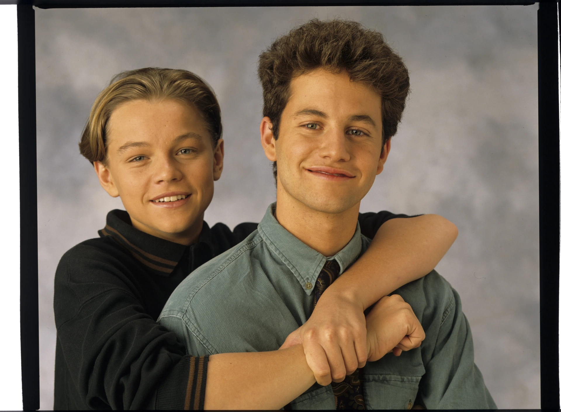 Leonardo DiCaprio and Kirk Cameron in Growing Pains (1985)