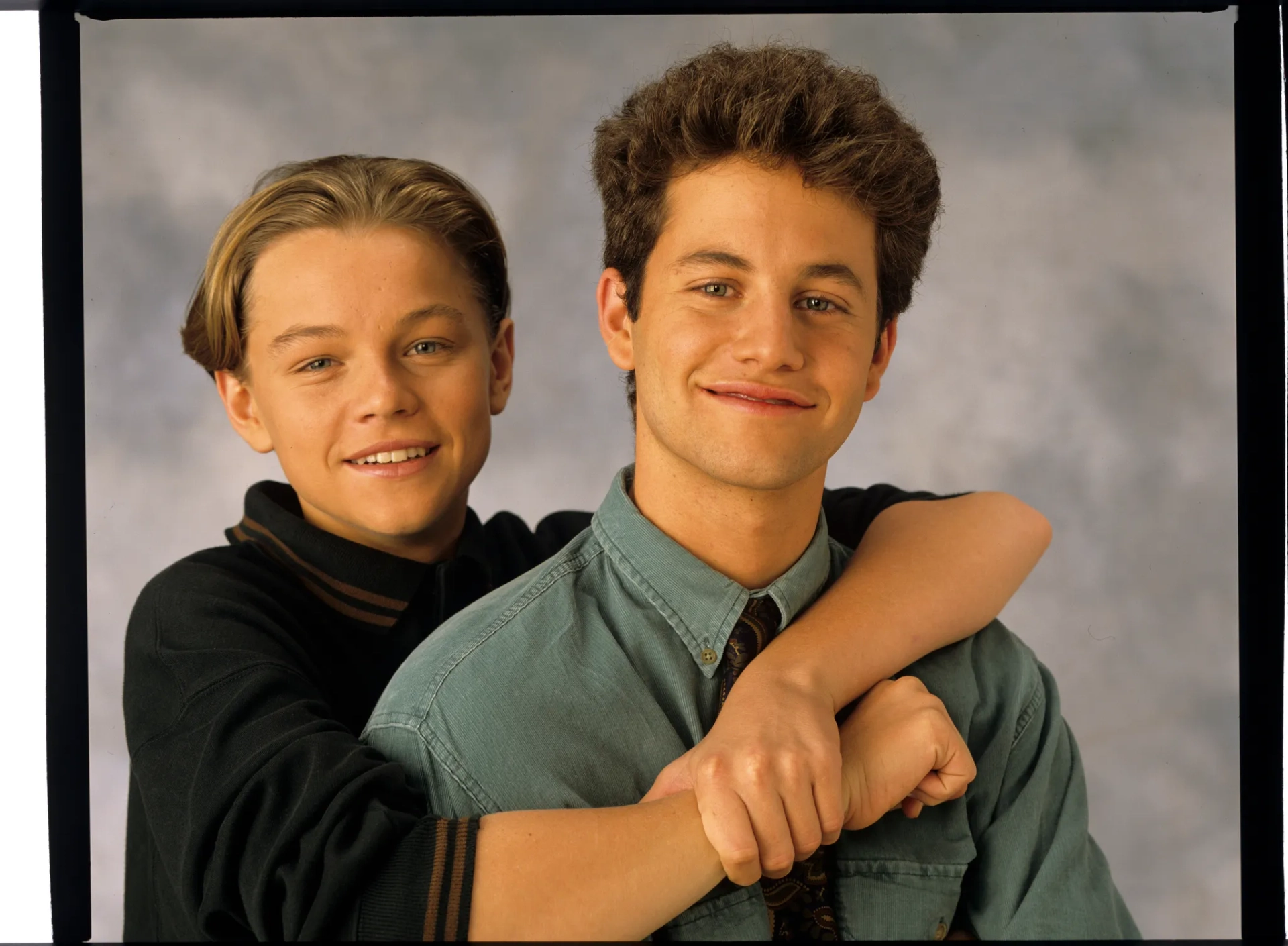 Leonardo DiCaprio and Kirk Cameron in Growing Pains (1985)