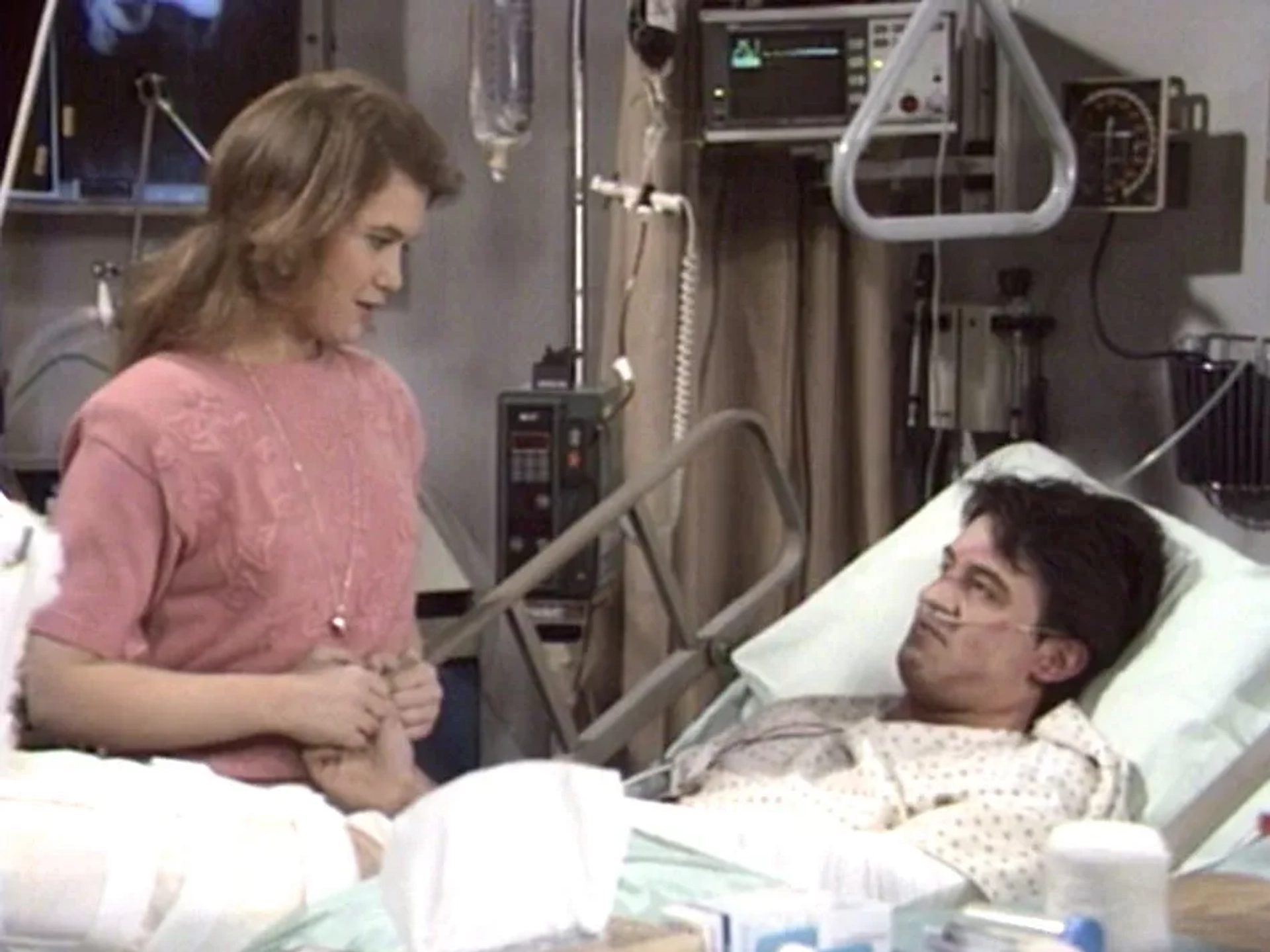 Matthew Perry and Tracey Gold in Growing Pains (1985)