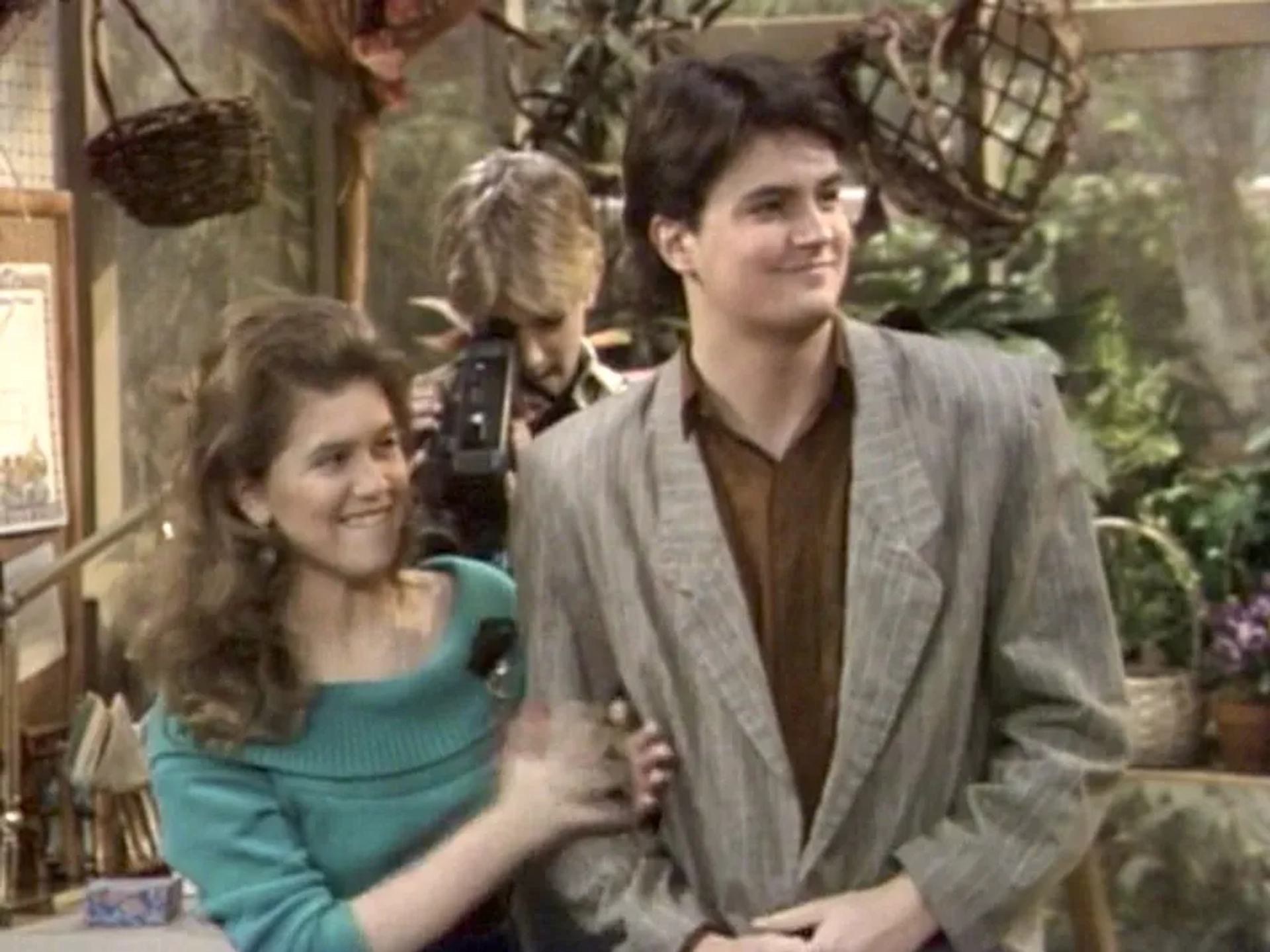 Matthew Perry and Tracey Gold in Growing Pains (1985)