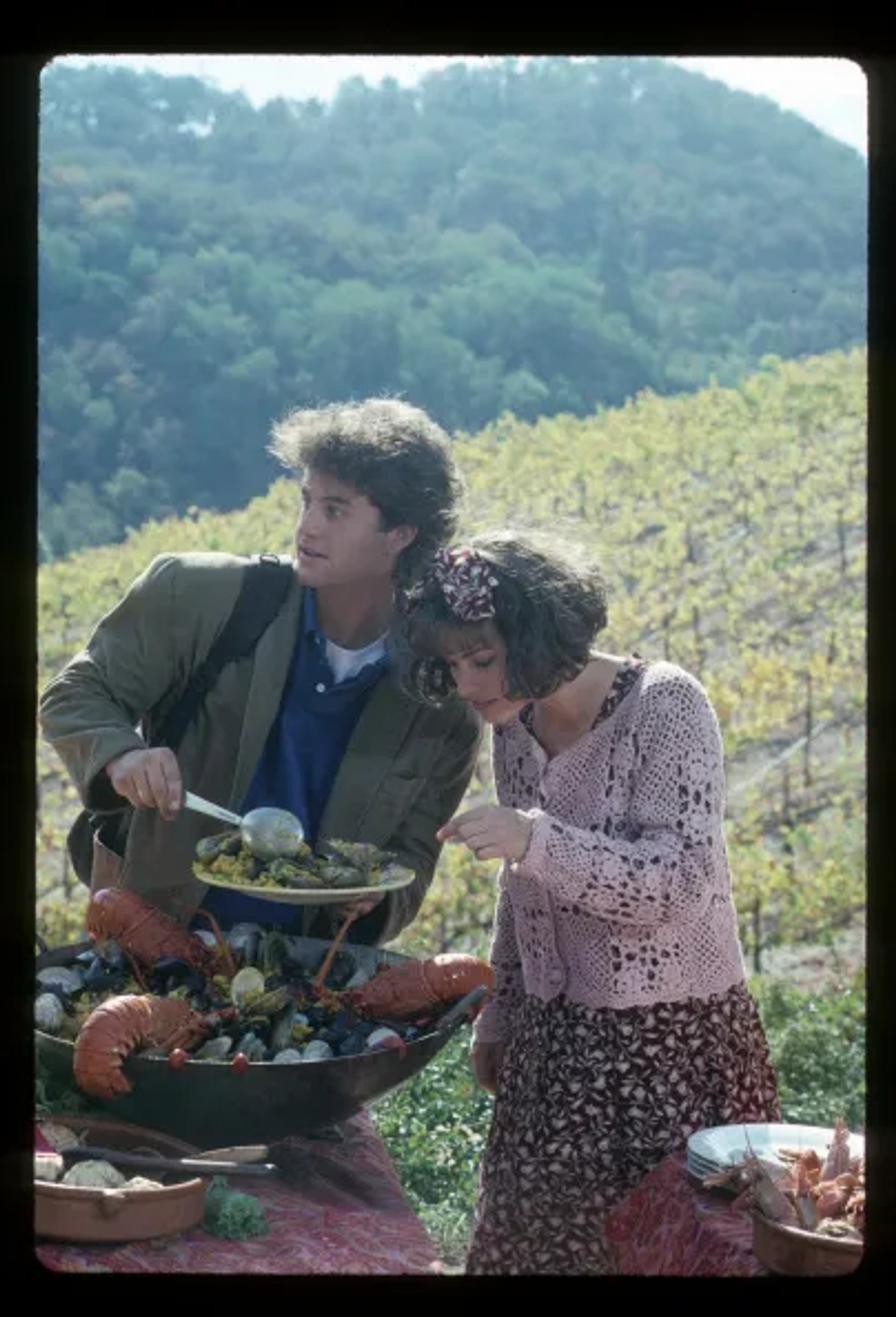 Heather Langenkamp and Kirk Cameron in Growing Pains (1985)