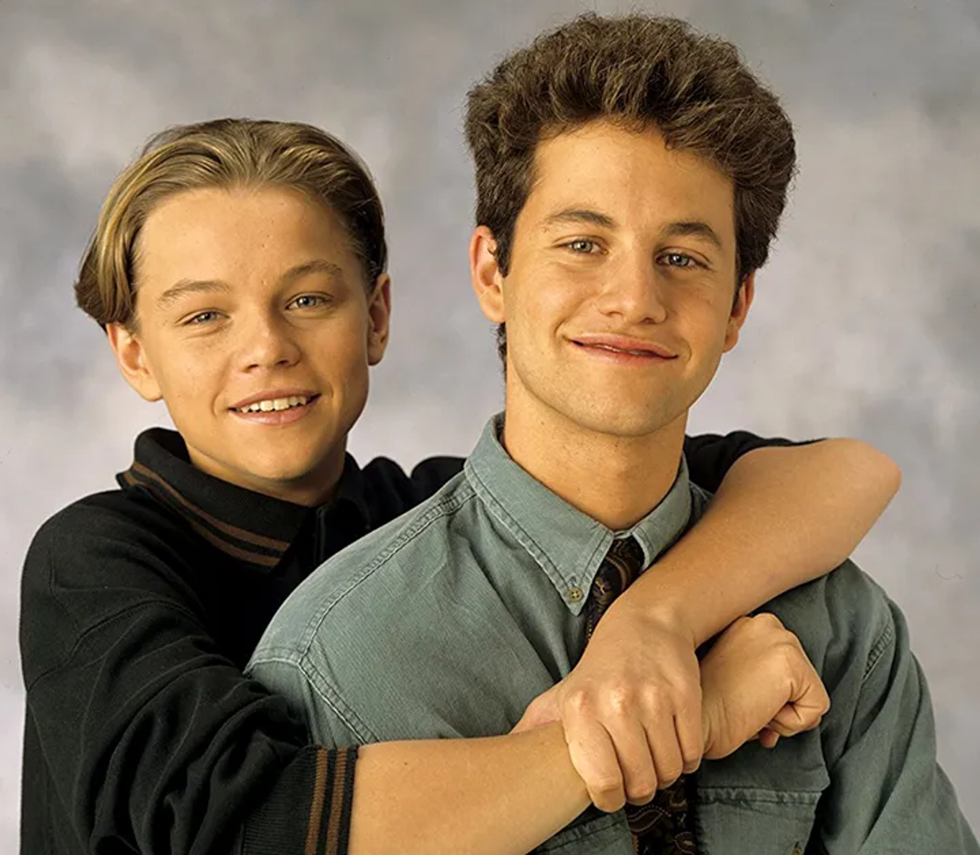 Leonardo DiCaprio and Kirk Cameron in Growing Pains (1985)