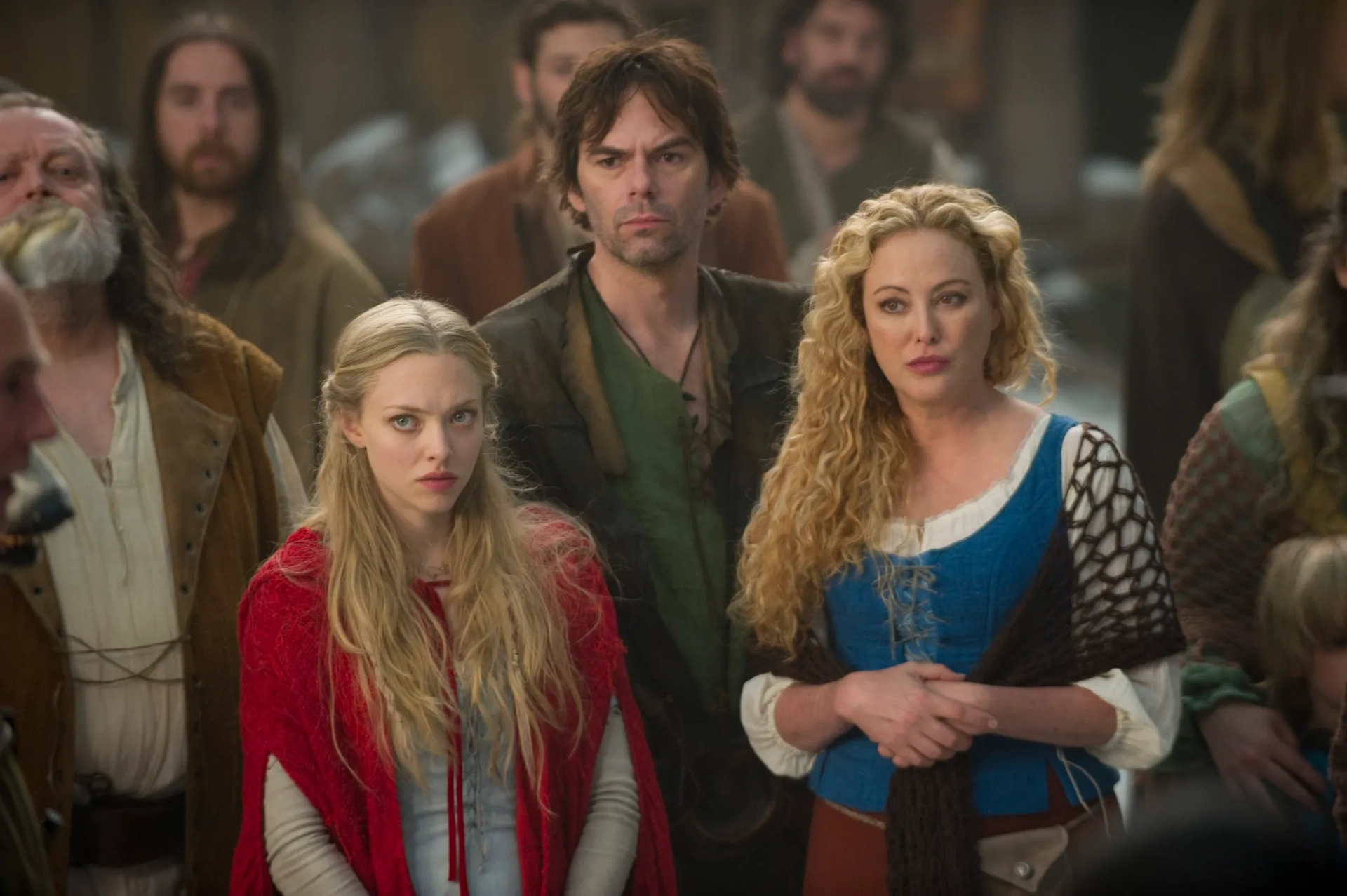 Virginia Madsen, Billy Burke, and Amanda Seyfried in Red Riding Hood (2011)