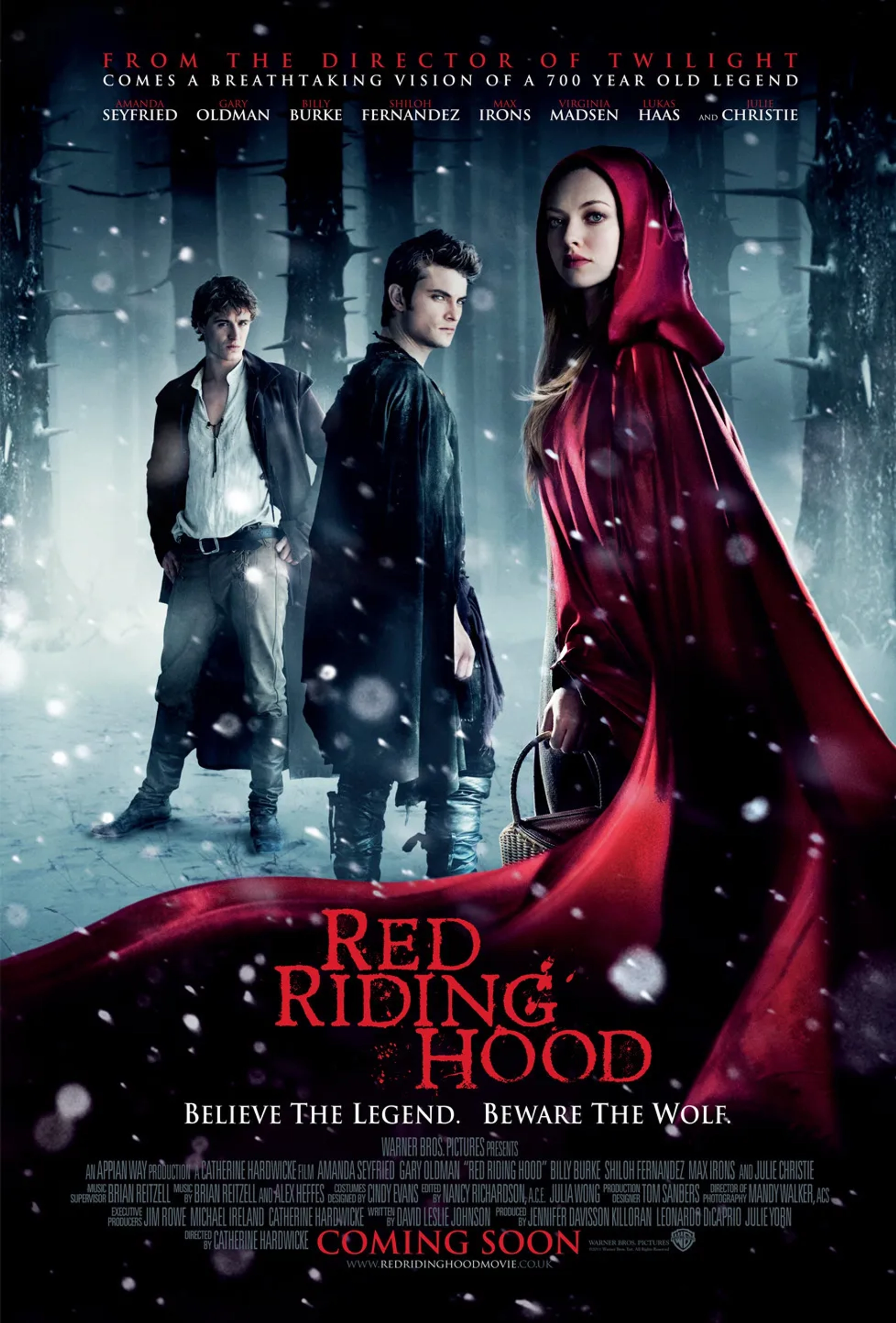 Amanda Seyfried, Max Irons, and Shiloh Fernandez in Red Riding Hood (2011)