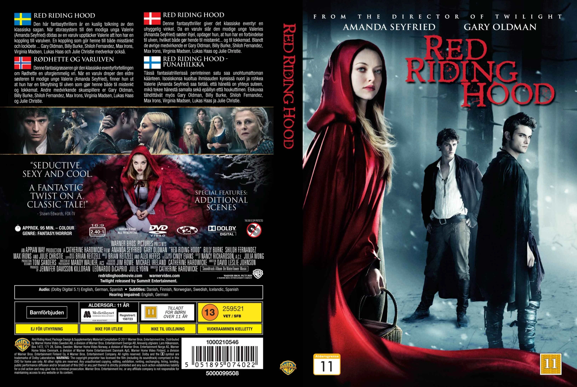 Virginia Madsen, Julie Christie, Billy Burke, Amanda Seyfried, Max Irons, and Shiloh Fernandez in Red Riding Hood (2011)