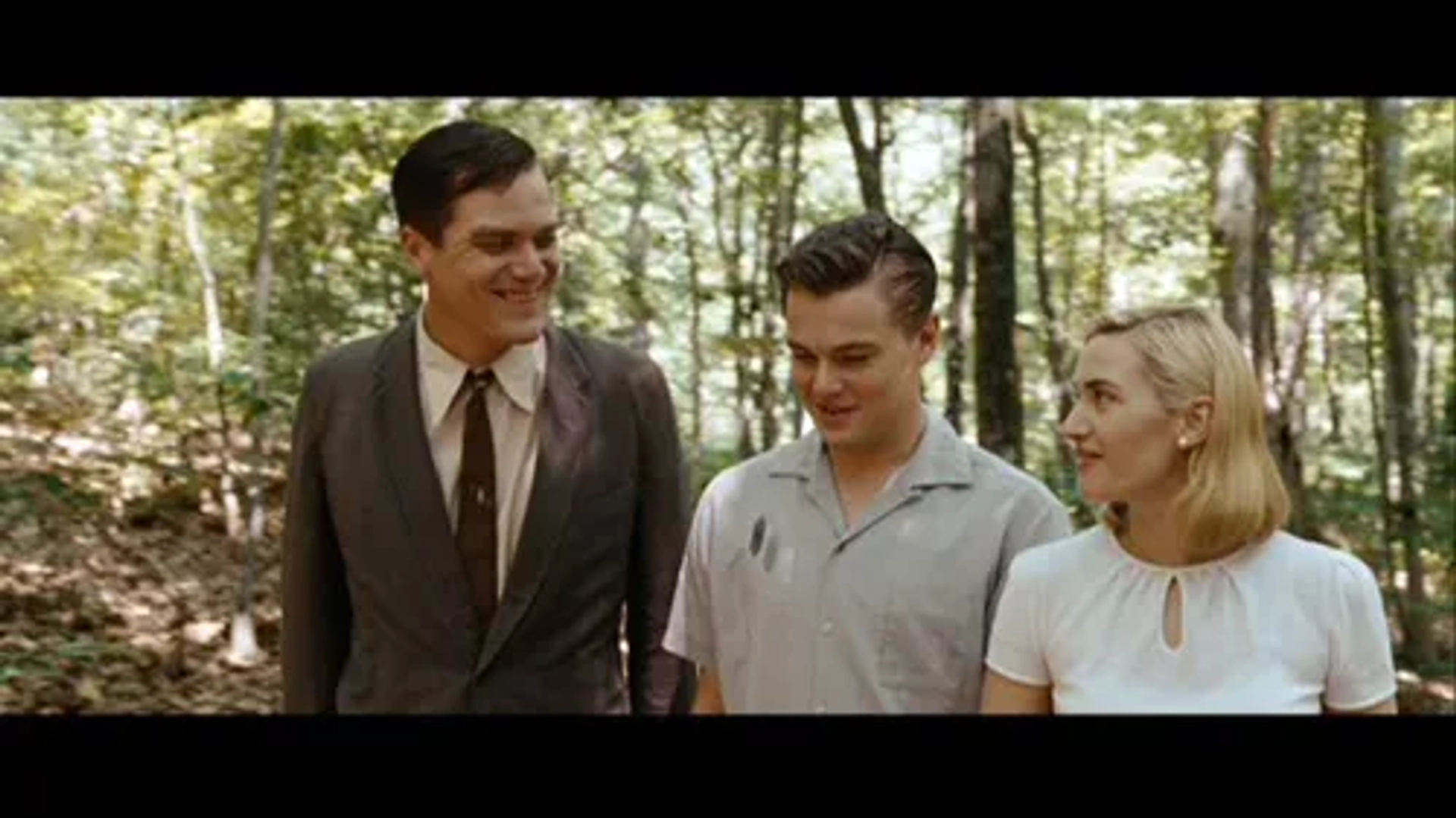 Leonardo DiCaprio, Kate Winslet, and Michael Shannon in Revolutionary Road (2008)