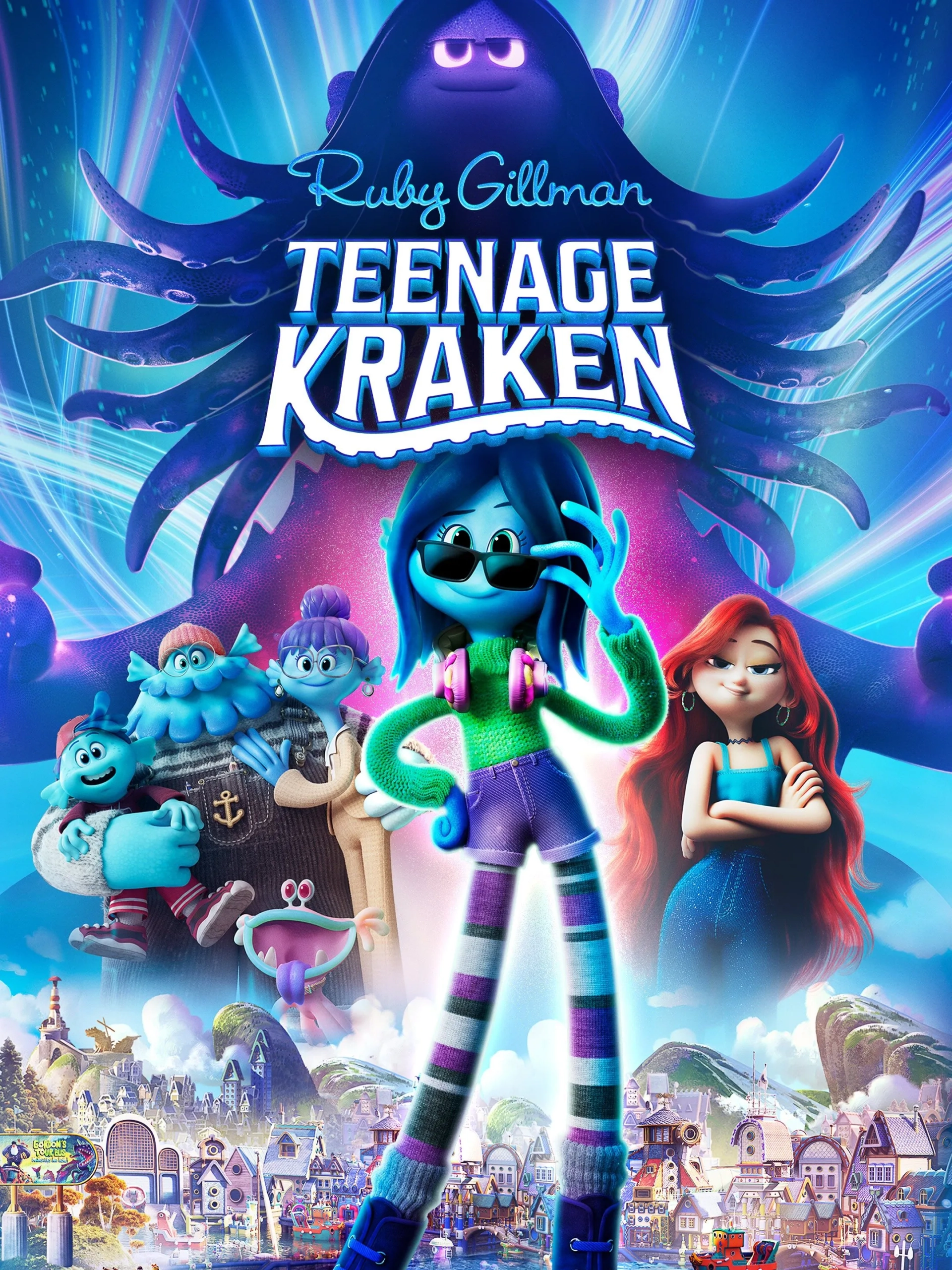 Toni Collette, Colman Domingo, Will Forte, Annie Murphy, Lana Condor, and Blue Chapman in Ruby Gillman: Teenage Kraken (2023)