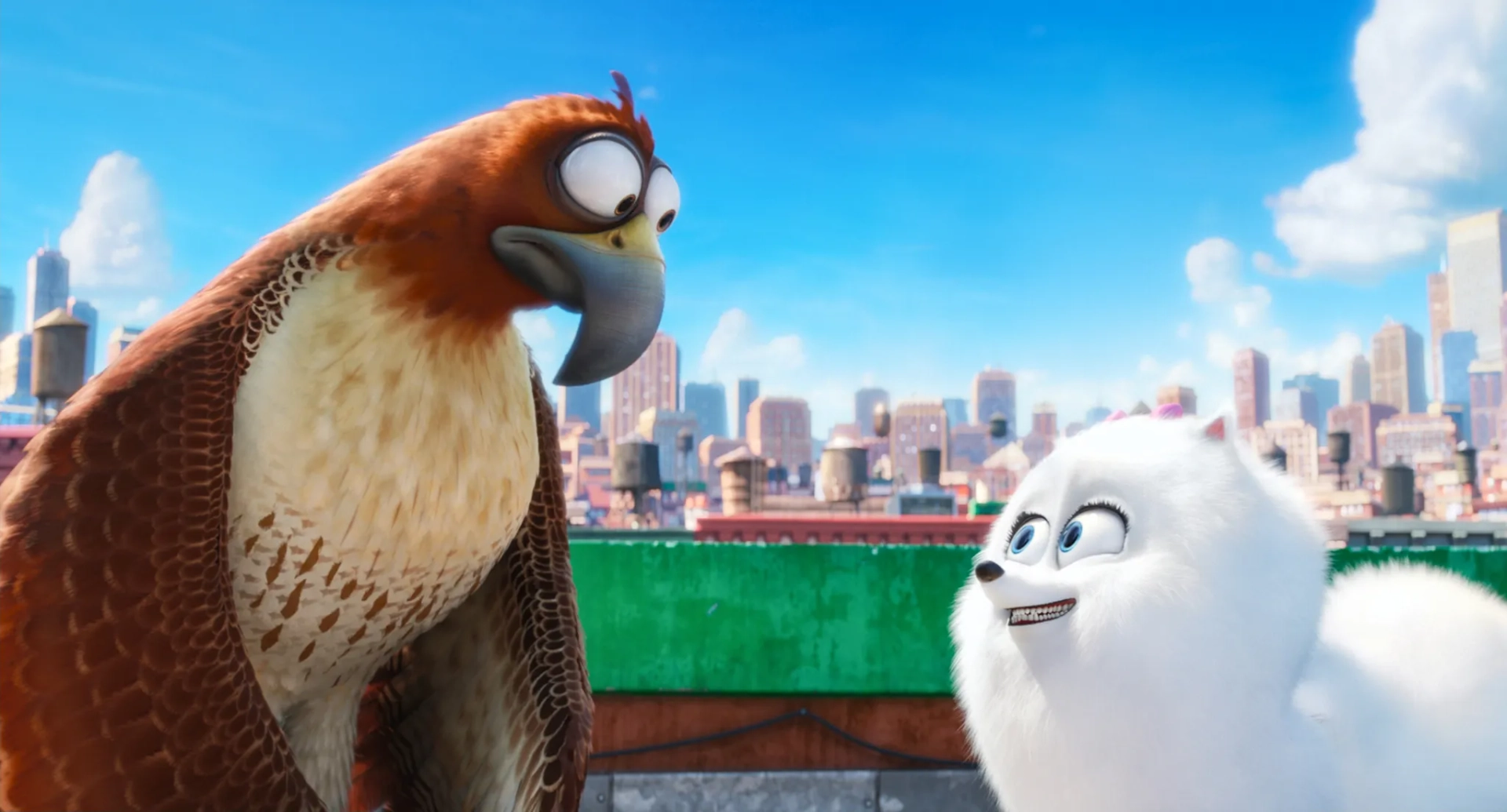 Albert Brooks and Jenny Slate in The Secret Life of Pets (2016)