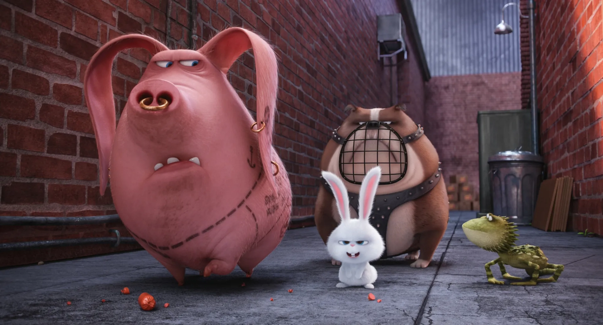 Michael Beattie and Kevin Hart in The Secret Life of Pets (2016)