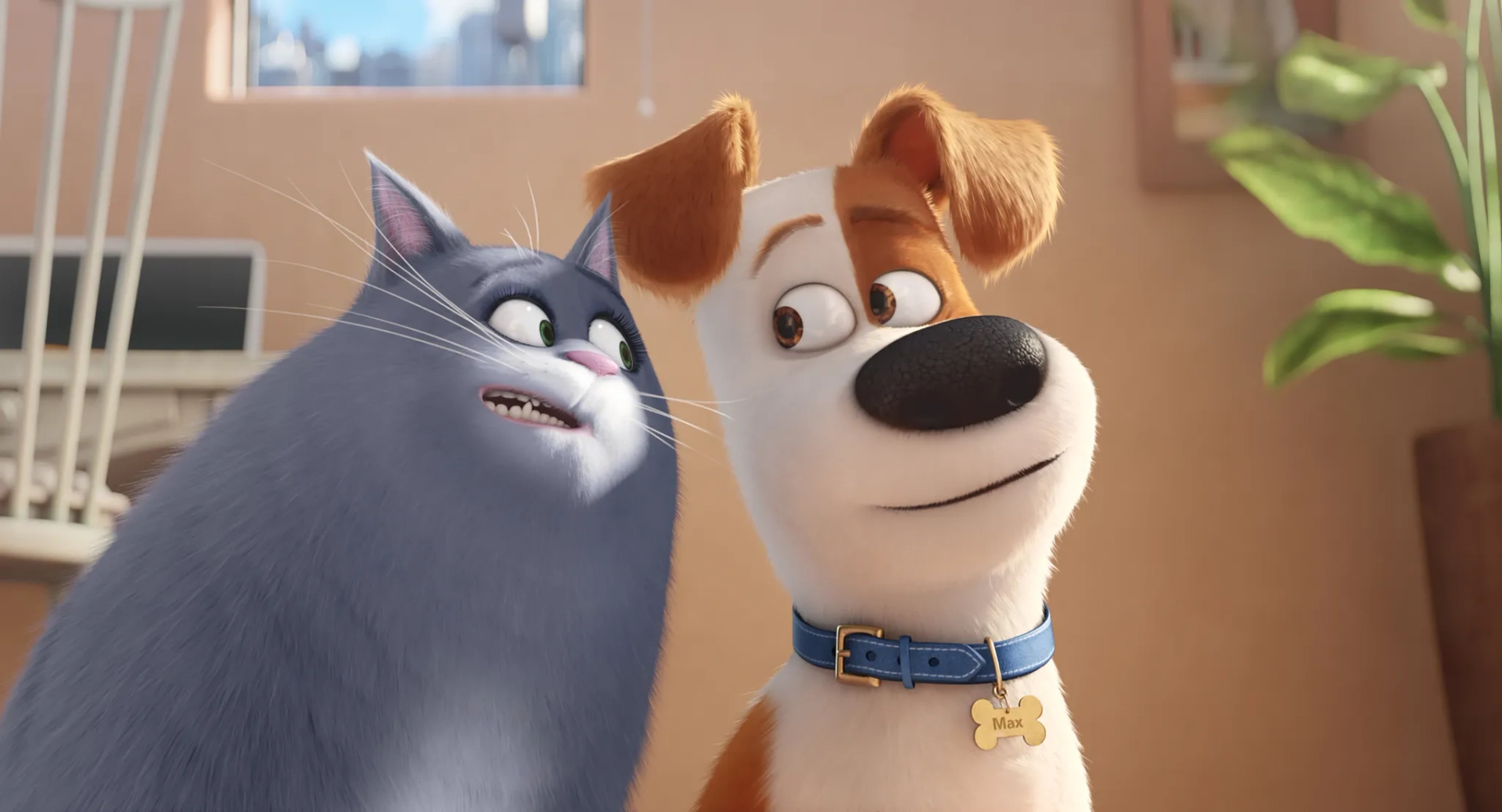 Louis C.K. and Lake Bell in The Secret Life of Pets (2016)