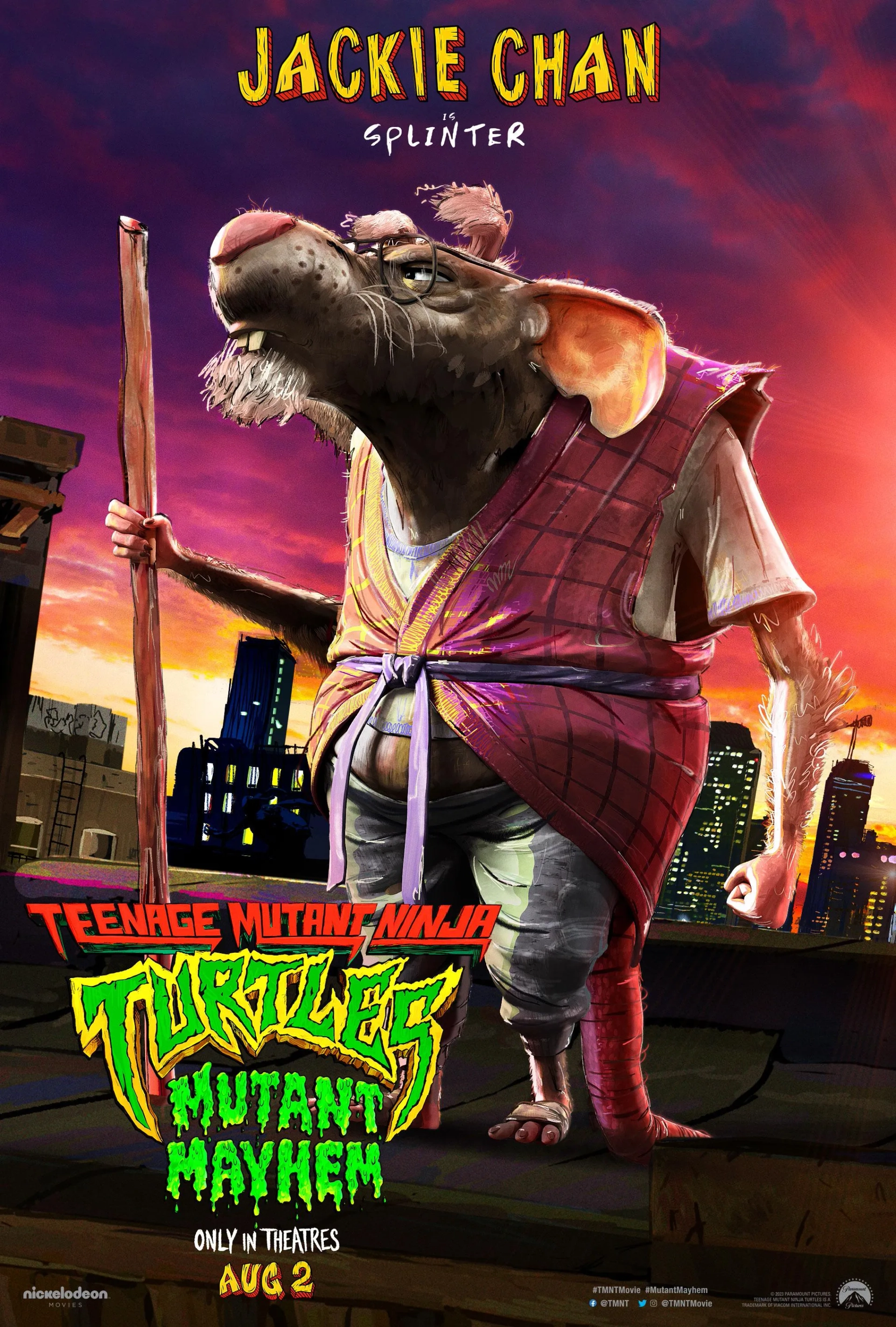 Jackie Chan in Teenage Mutant Ninja Turtles: Mutant Mayhem (2023)