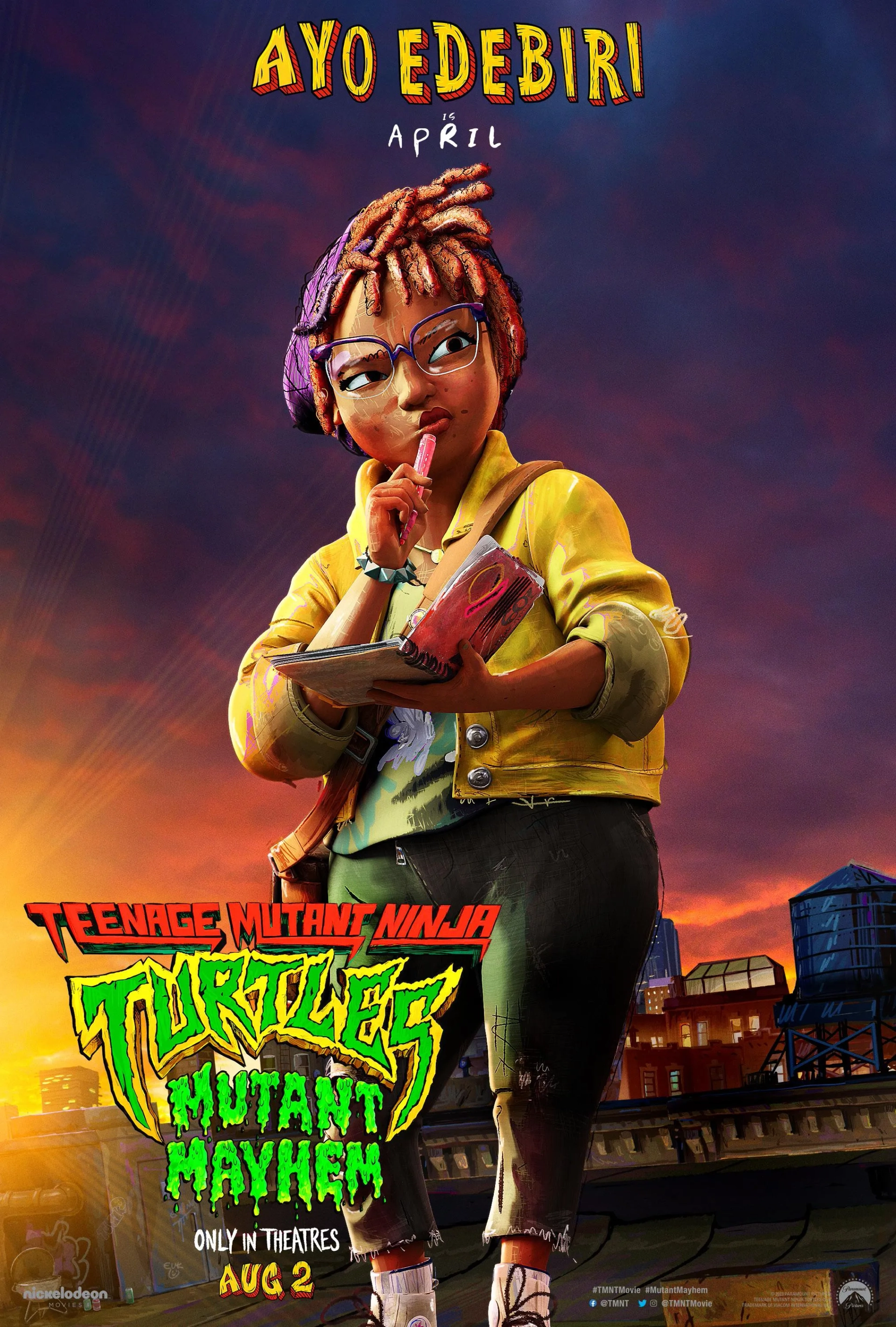 Ayo Edebiri in Teenage Mutant Ninja Turtles: Mutant Mayhem (2023)