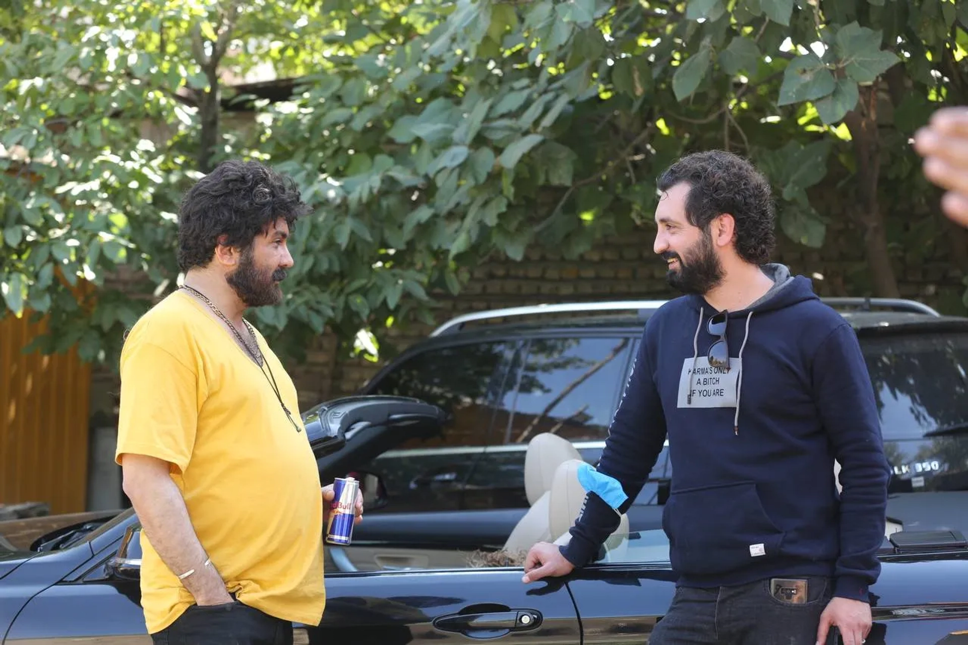 Hesam Navab Safavi and Mehdi Khosravi in Angel Street Bride (2021)