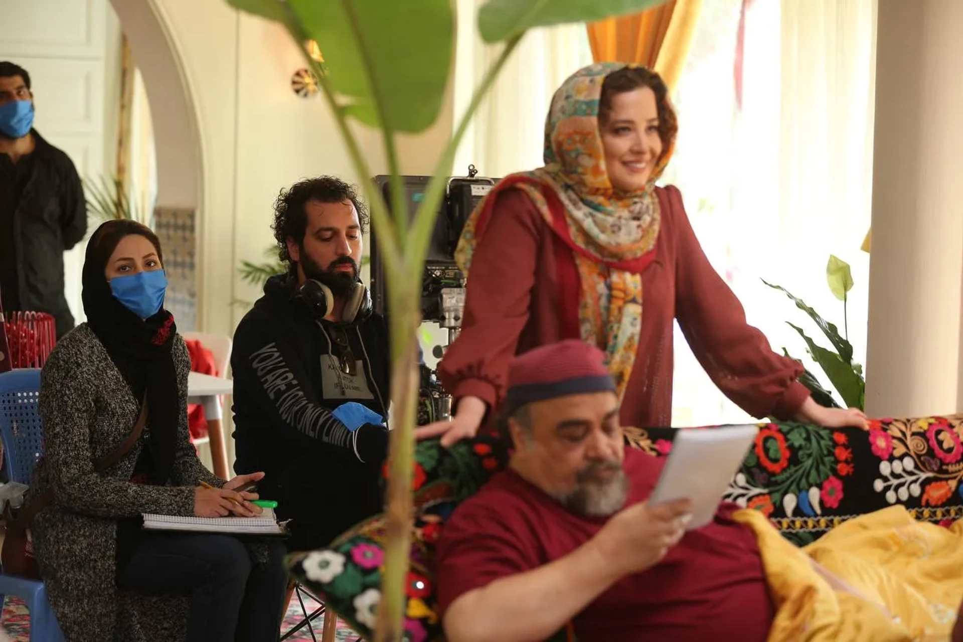 Mehraveh Sharifinia, Mohammad Reza Sharifinia, and Mehdi Khosravi in Angel Street Bride (2021)