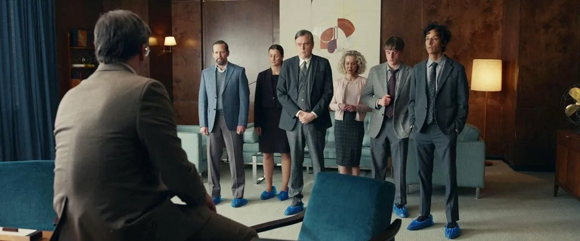 Jon Hamm, Shawn Macdonald, Bill Marchant, Danny Pudi, Allison Riley, Kimberley Shoniker, and Conor Stinson O'Gorman in Corner Office (2022)