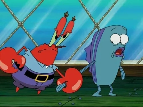 Clancy Brown and Dee Bradley Baker in SpongeBob SquarePants (1999)