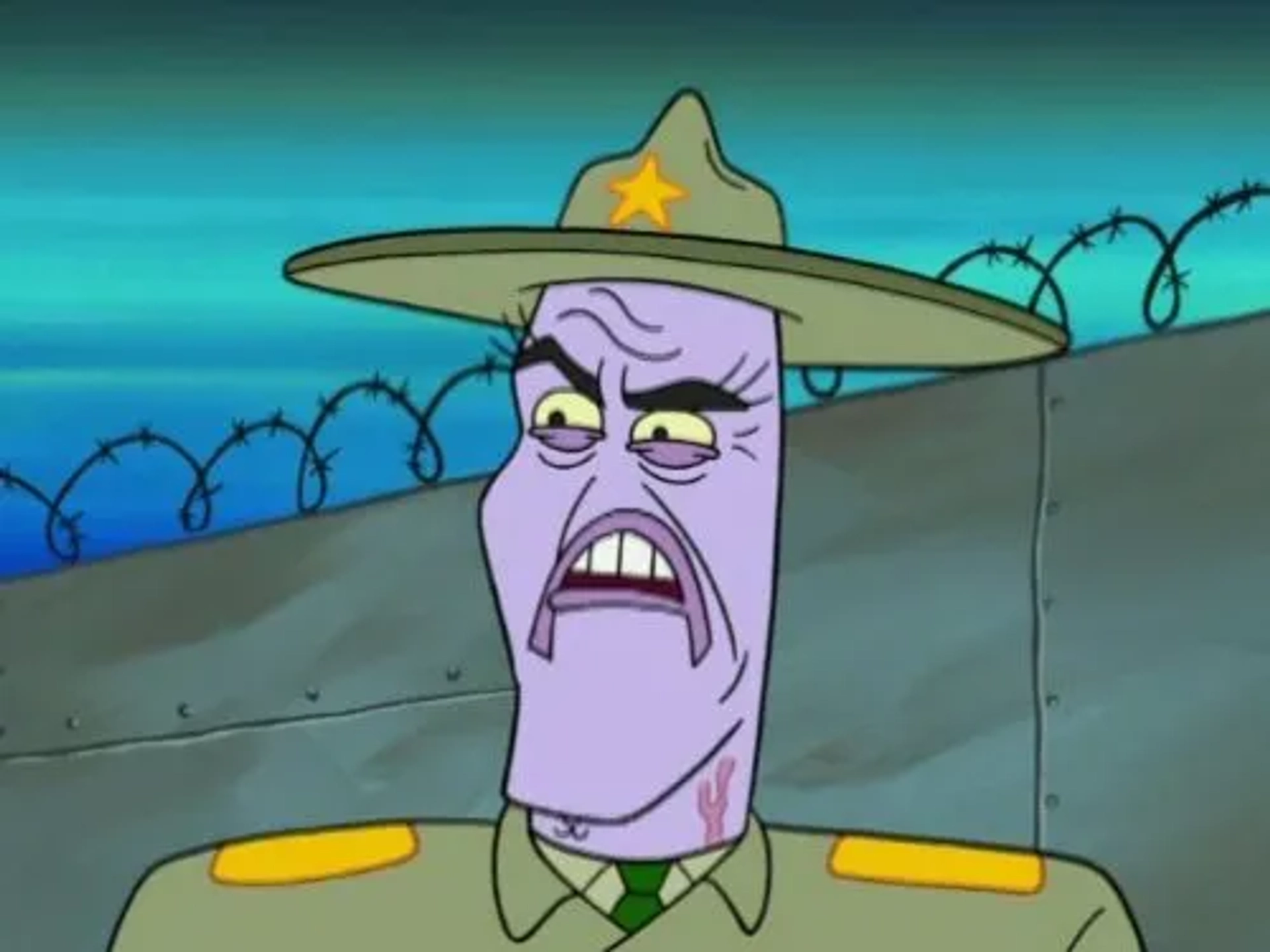 R. Lee Ermey in SpongeBob SquarePants (1999)