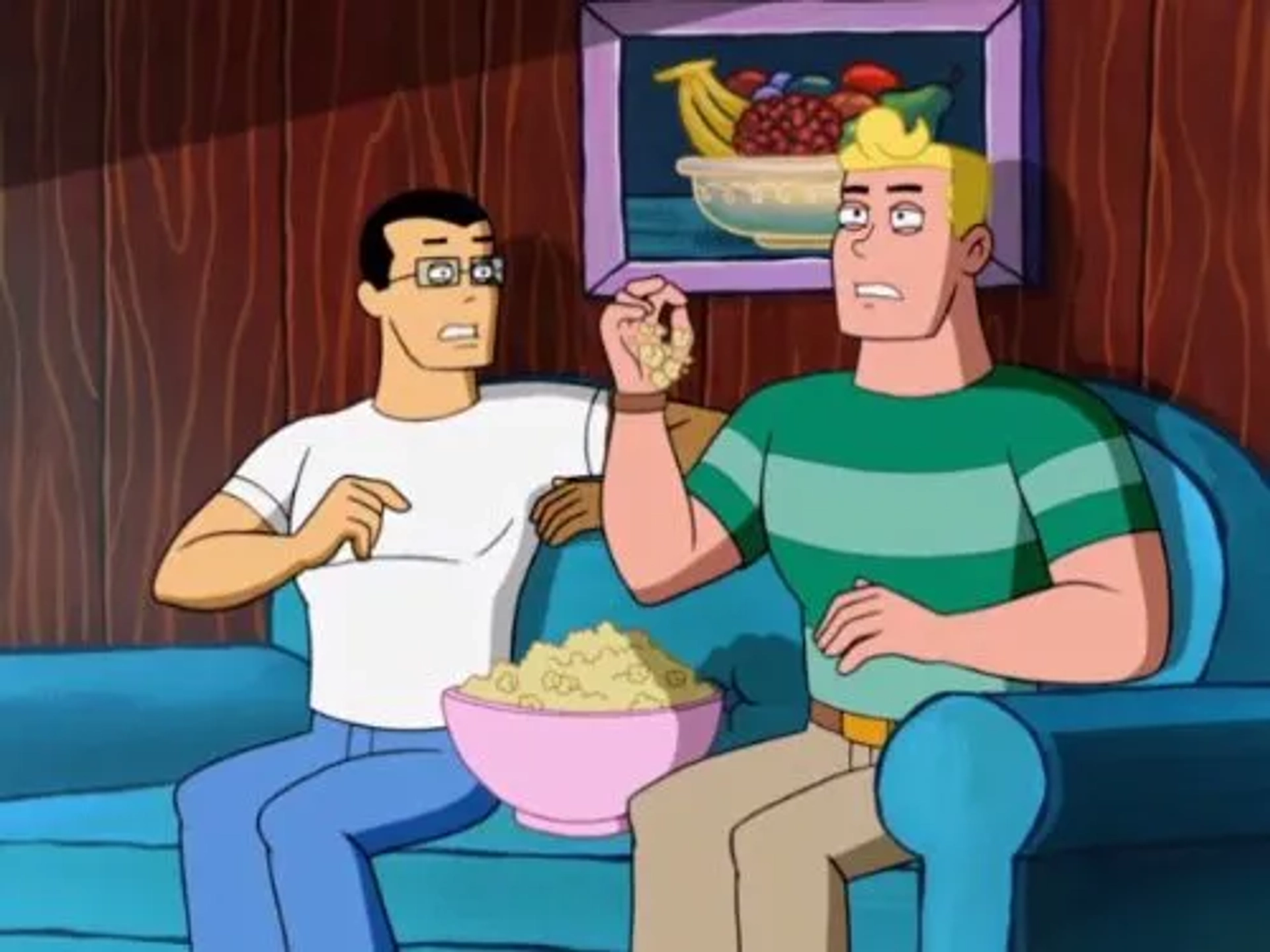 Adam West and Burt Ward in SpongeBob SquarePants (1999)