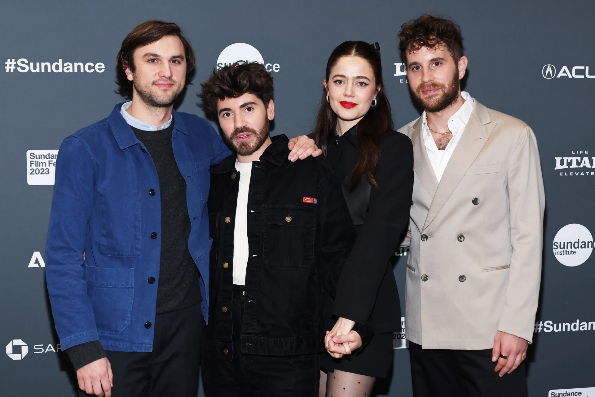 Molly Gordon, Nick Lieberman, Ben Platt, and Noah Galvin at an event for Theater Camp (2023)