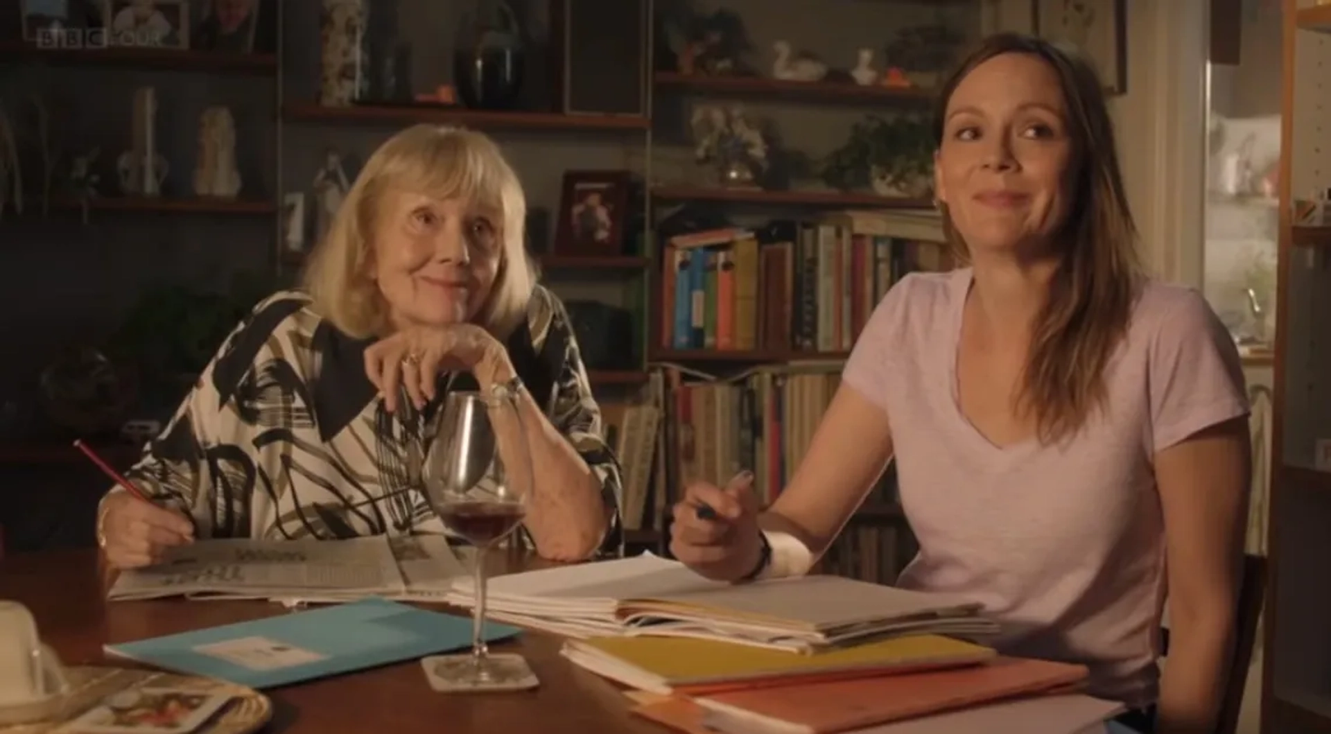 Diana Rigg and Rachael Stirling in Detectorists (2014)