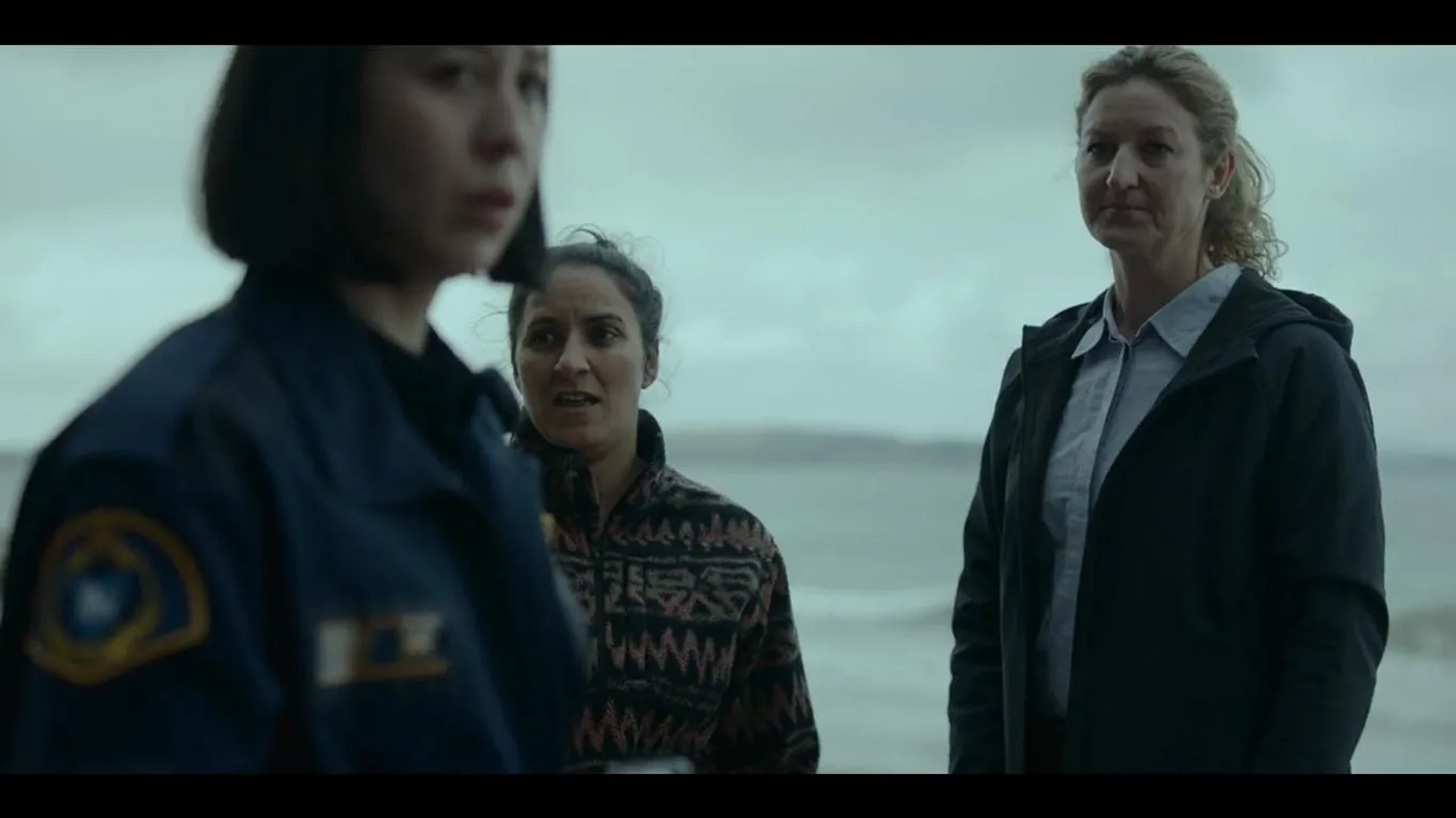 Madeleine Sami, Kate Box, and Nina Oyama in Deadloch (2023)