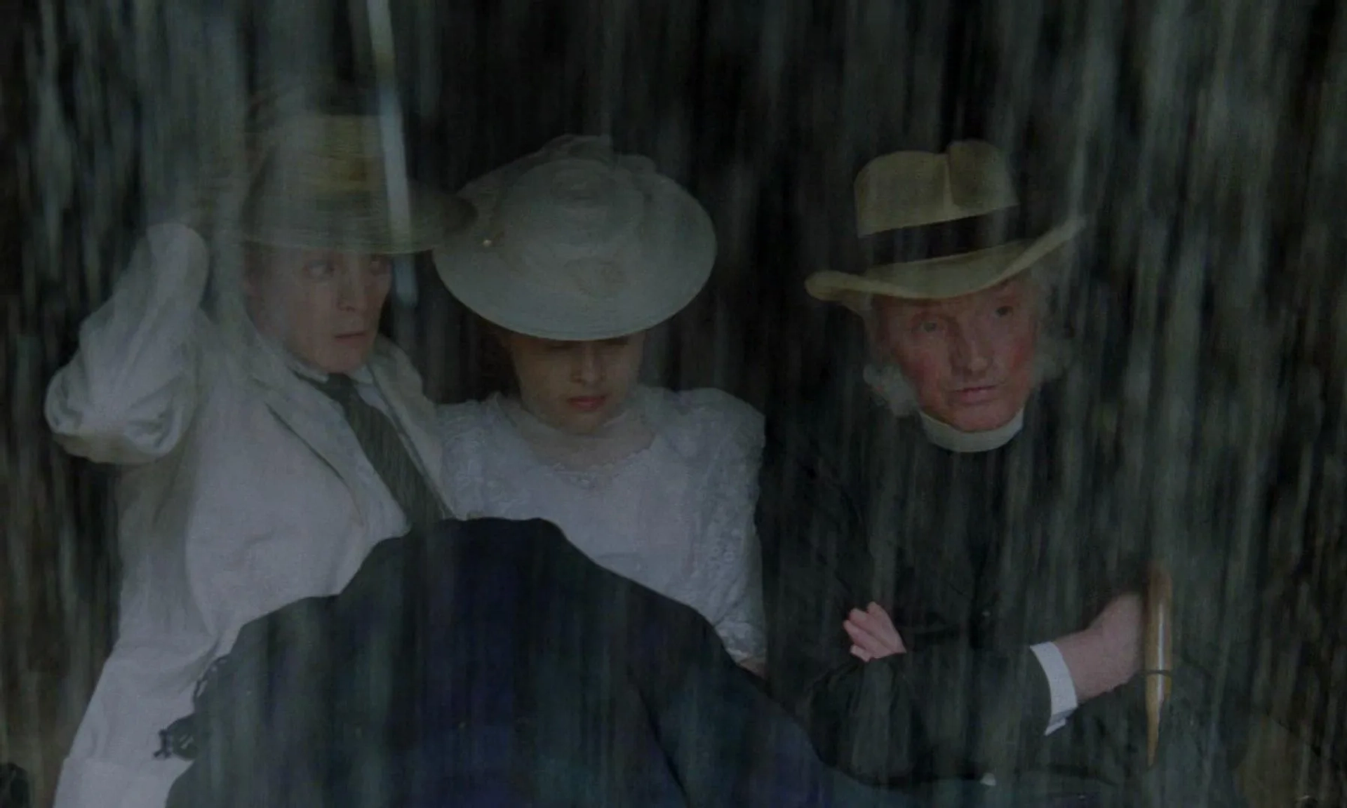 Helena Bonham Carter, Maggie Smith, and Patrick Godfrey in A Room with a View (1985)