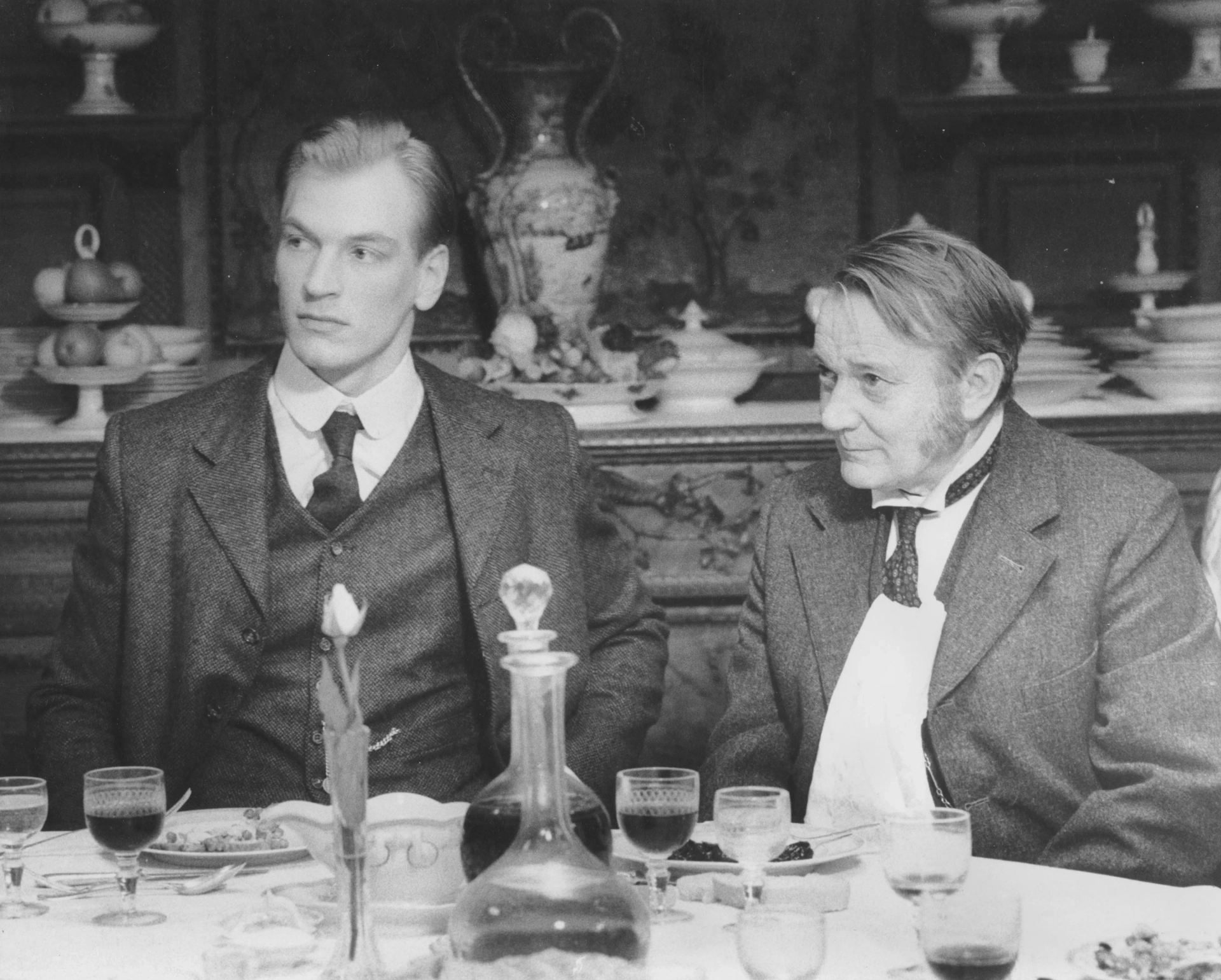 Denholm Elliott and Julian Sands in A Room with a View (1985)