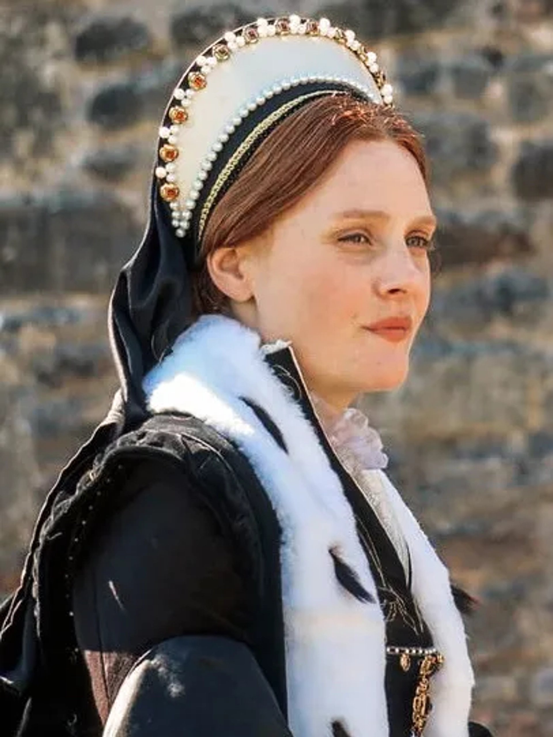 Romola Garai in Becoming Elizabeth (2022)