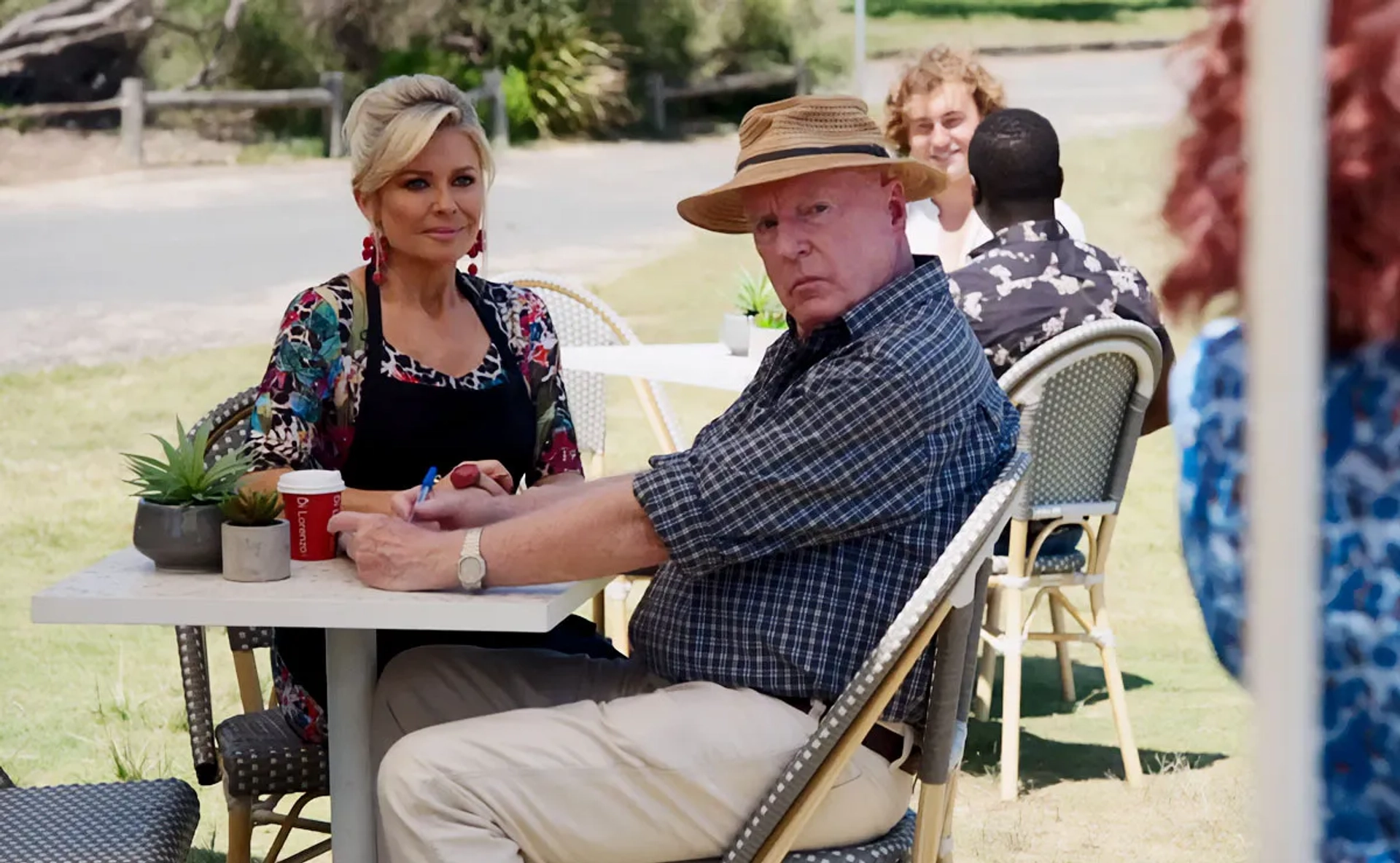 Ray Meagher and Emily Symons in Home and Away (1988)