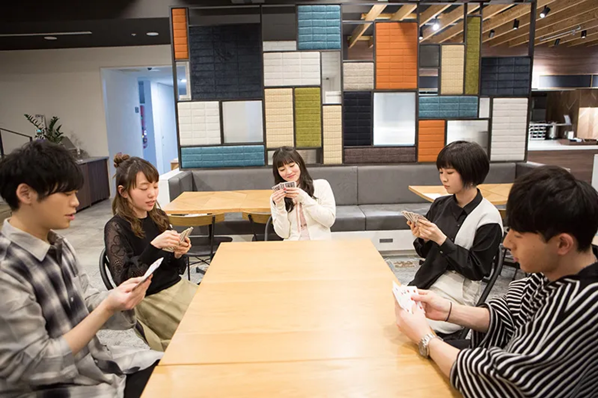 Makoto Furukawa, Yumiri Hanamori, Aoi Koga, Konomi Kohara, and Ryôta Suzuki at an event for Kaguya-sama: Love is War (2019)