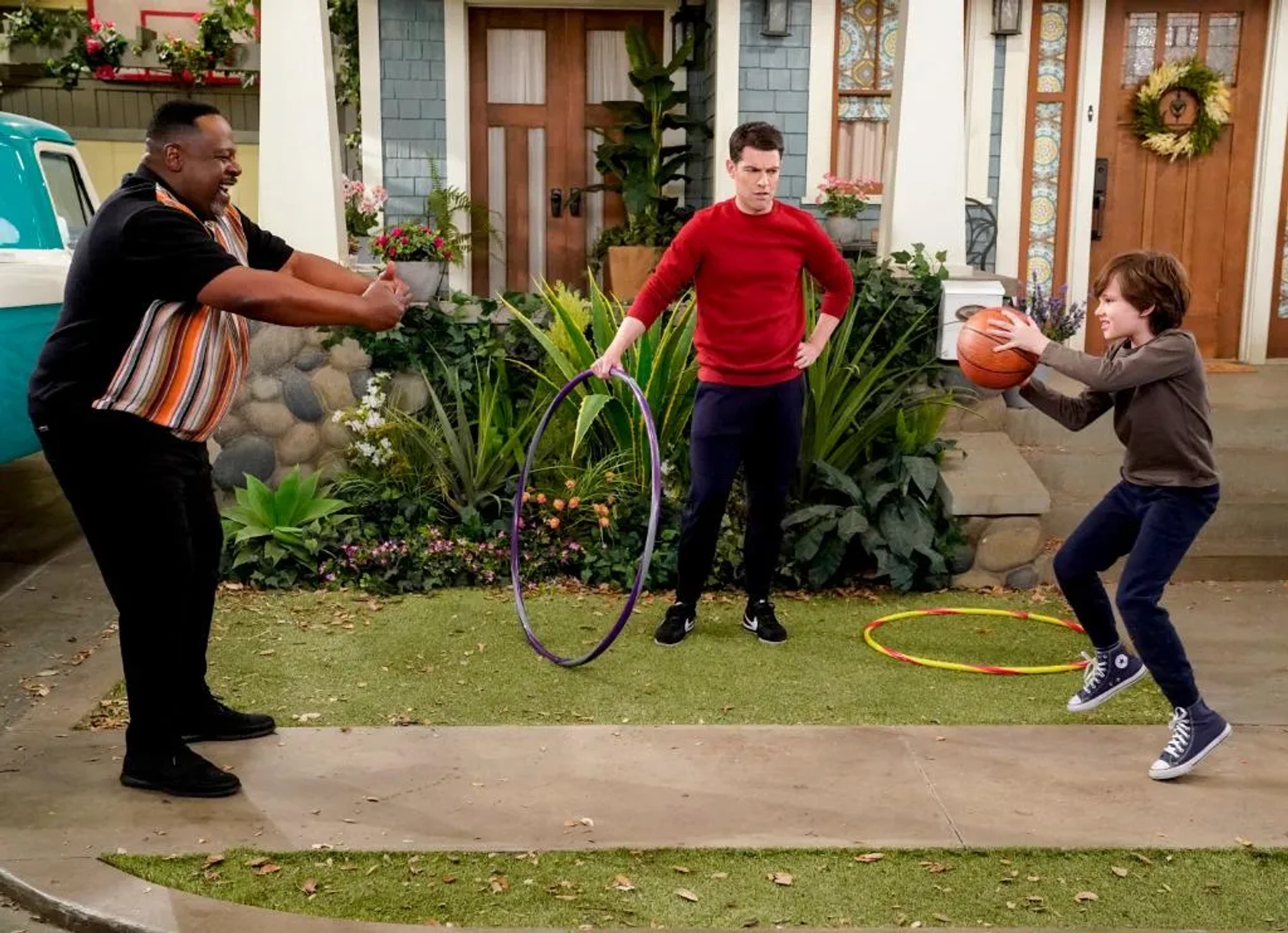 Cedric The Entertainer, Max Greenfield, and Hank Greenspan in The Neighborhood: Welcome to the Team (2020)