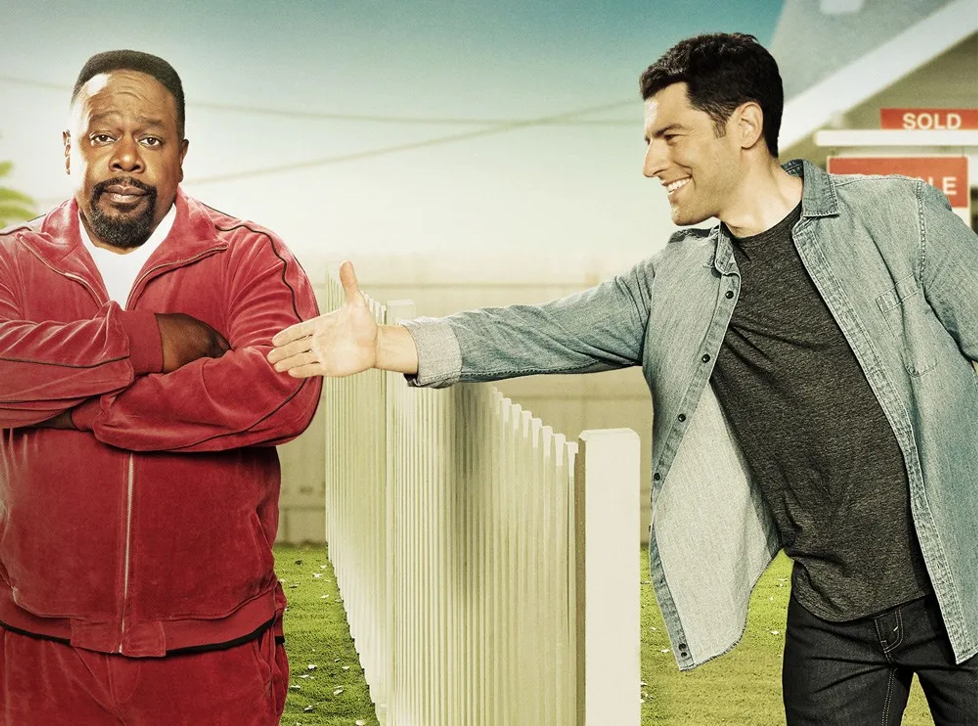 Cedric The Entertainer and Max Greenfield in The Neighborhood (2018)