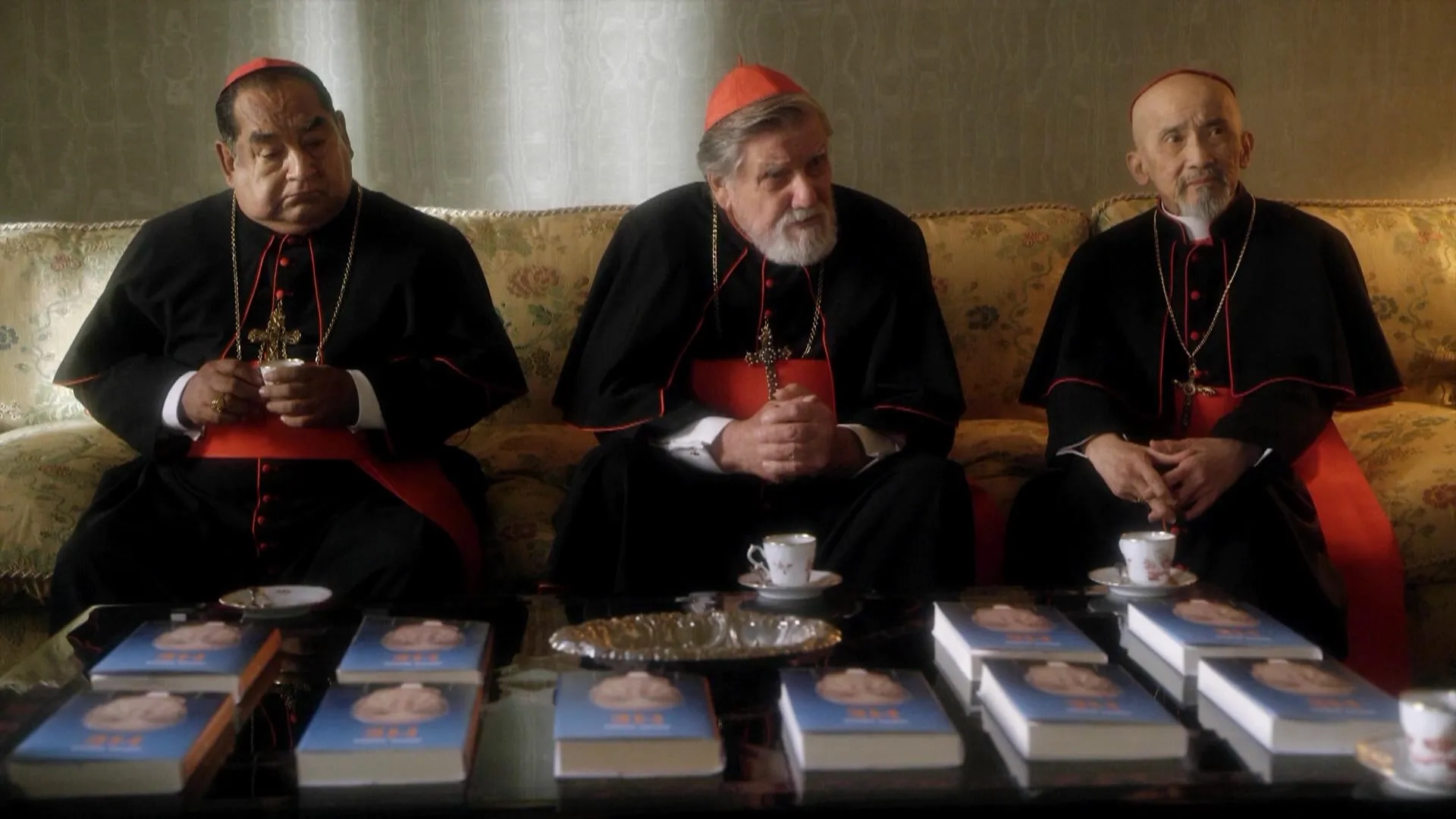 Jim Adhi Limas, Vladimir Bibic, and Ramón García in The Young Pope (2016)