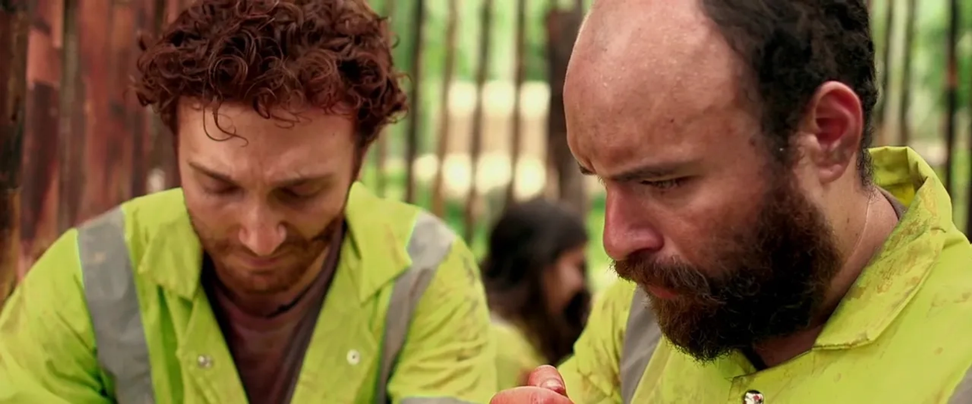 Daryl Sabara, Nicolás Martínez, and Lorenza Izzo in The Green Inferno (2013)